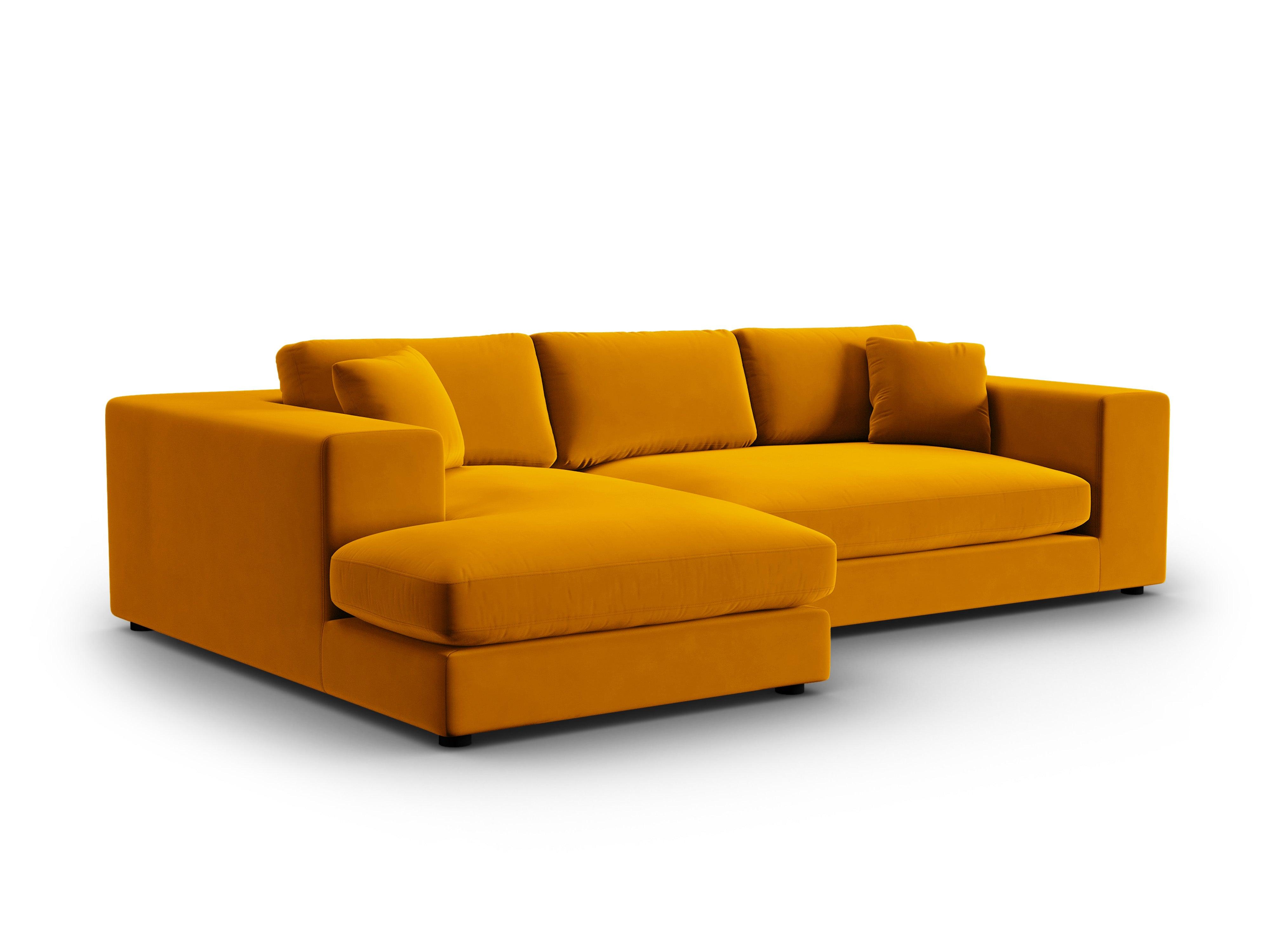 Narożnik aksamitny lewostronny TENDANCE musztardowy CXL by Christian Lacroix Eye on Design