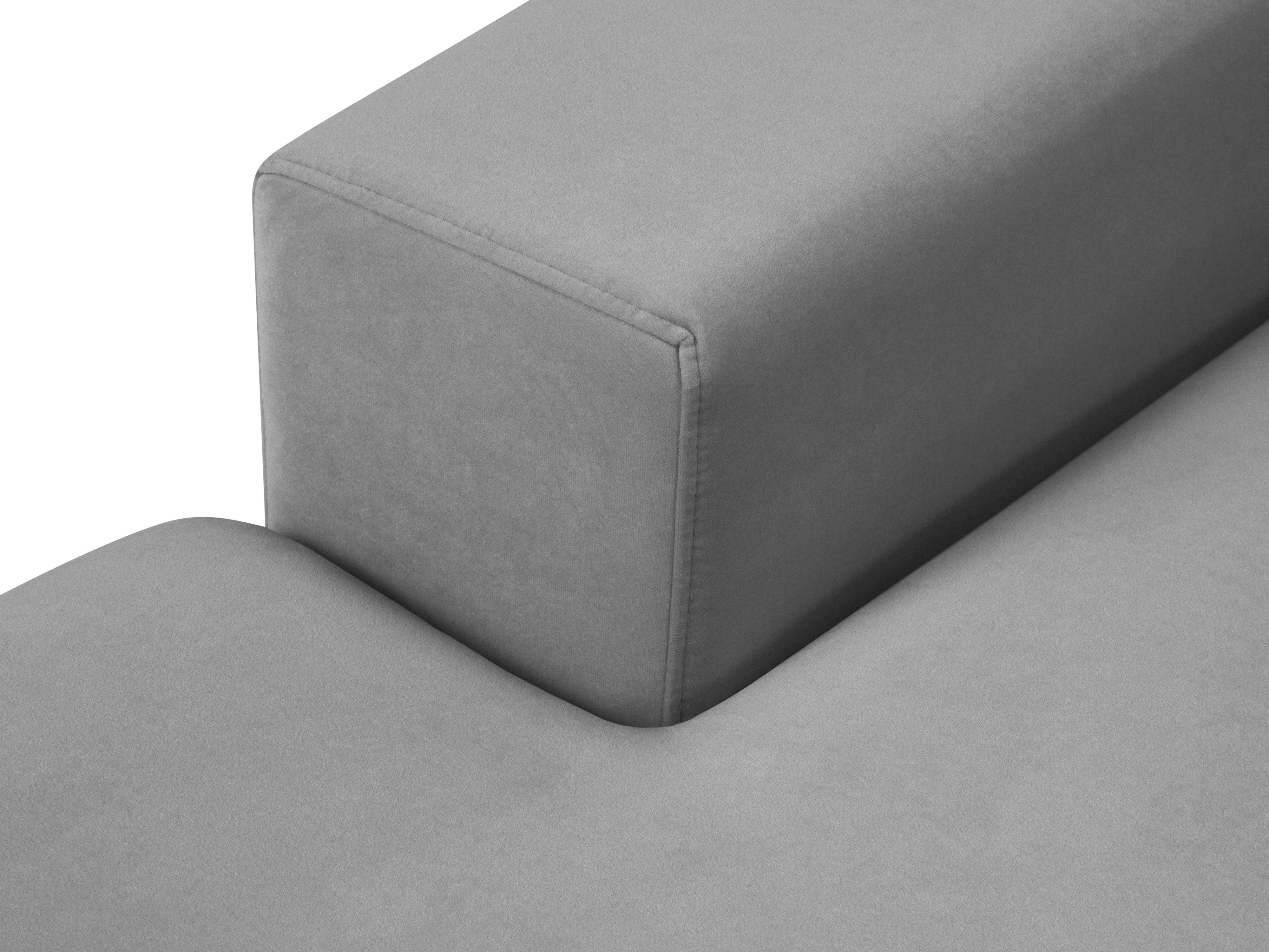 Narożnik aksamitny panoramiczny HEBE szary Mazzini Sofas Eye on Design