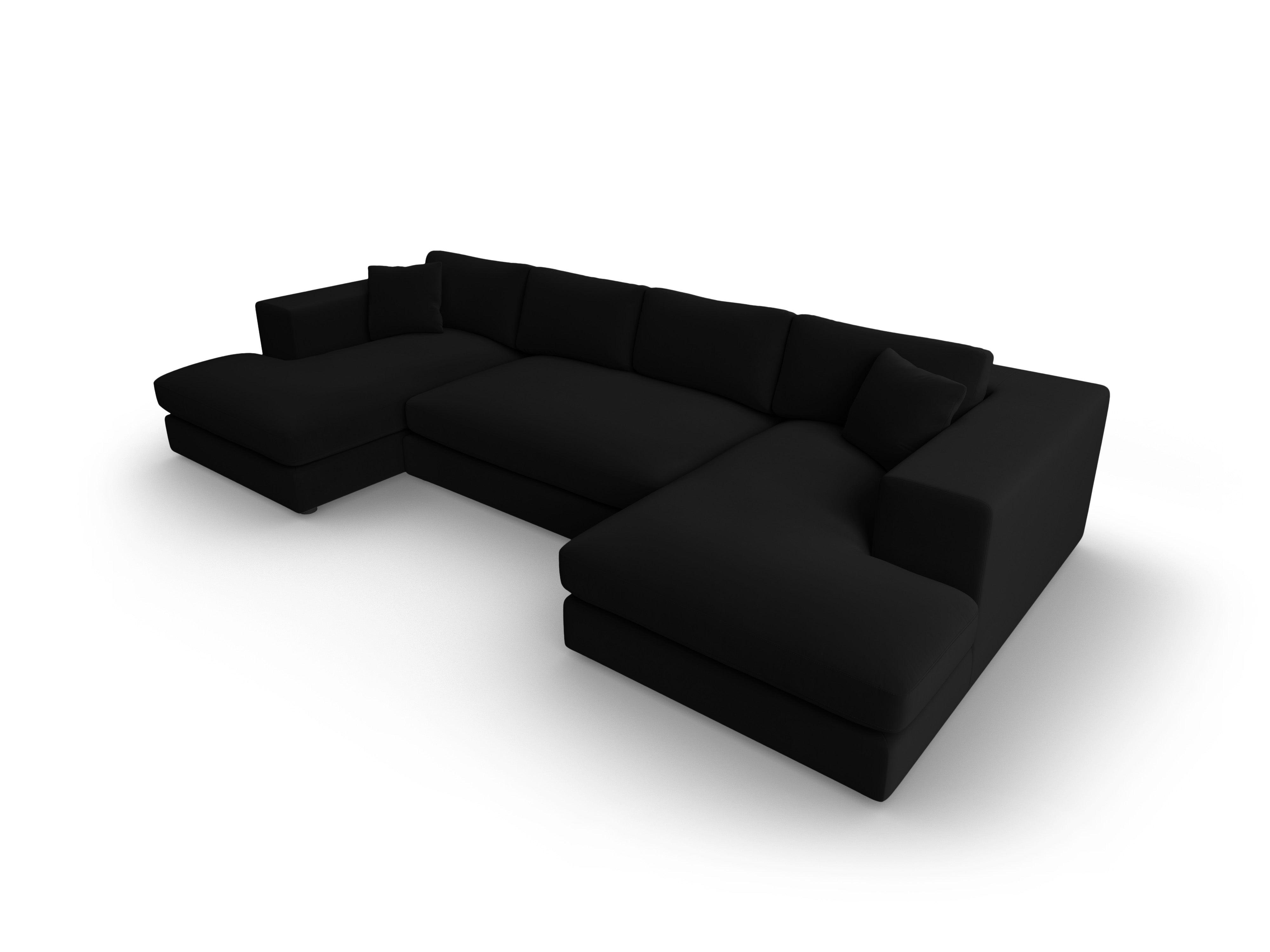 Narożnik aksamitny panoramiczny TENDANCE czarny CXL by Christian Lacroix Eye on Design