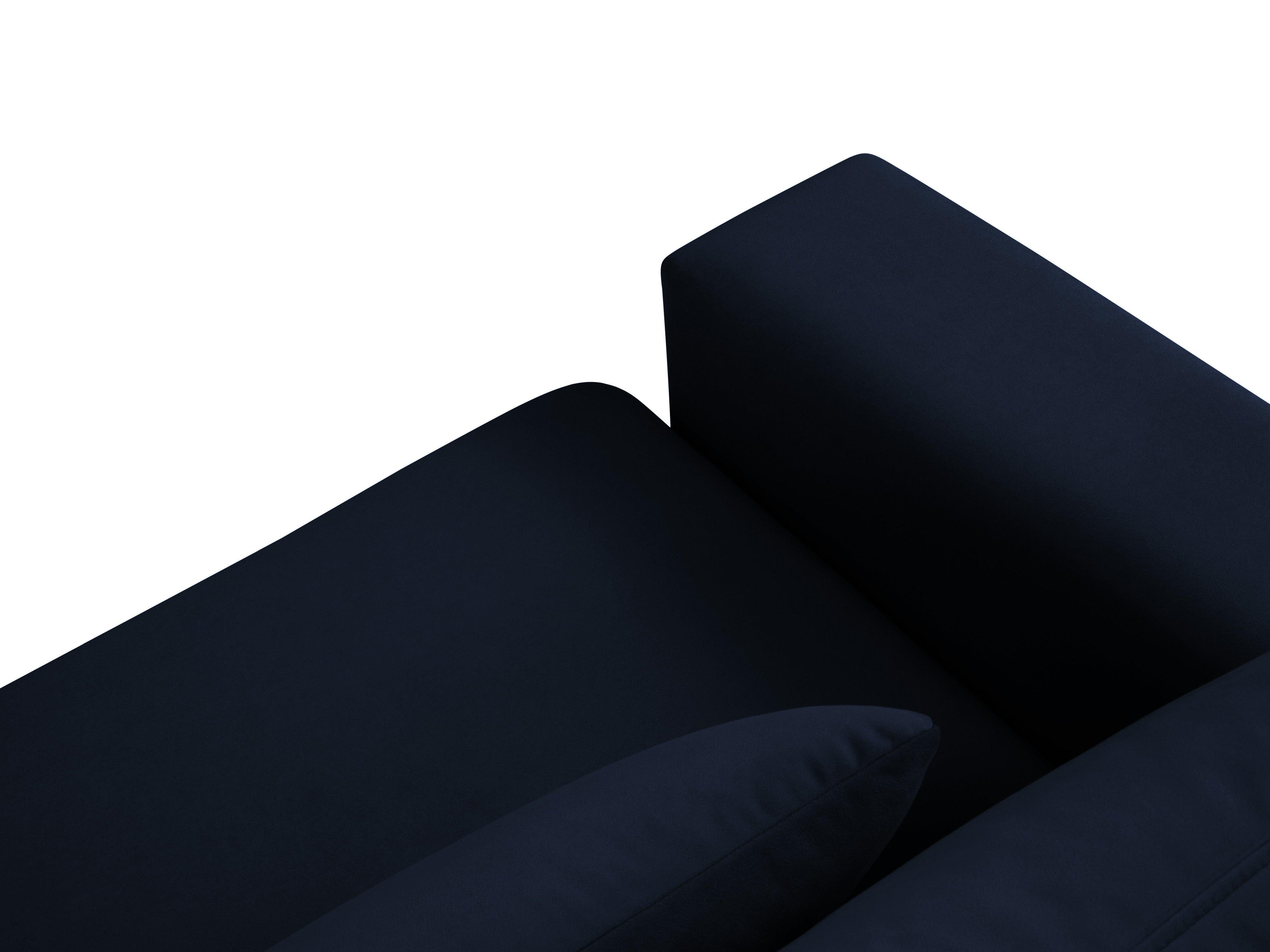 Narożnik aksamitny prawostronny HEBE granat królewski Mazzini Sofas Eye on Design