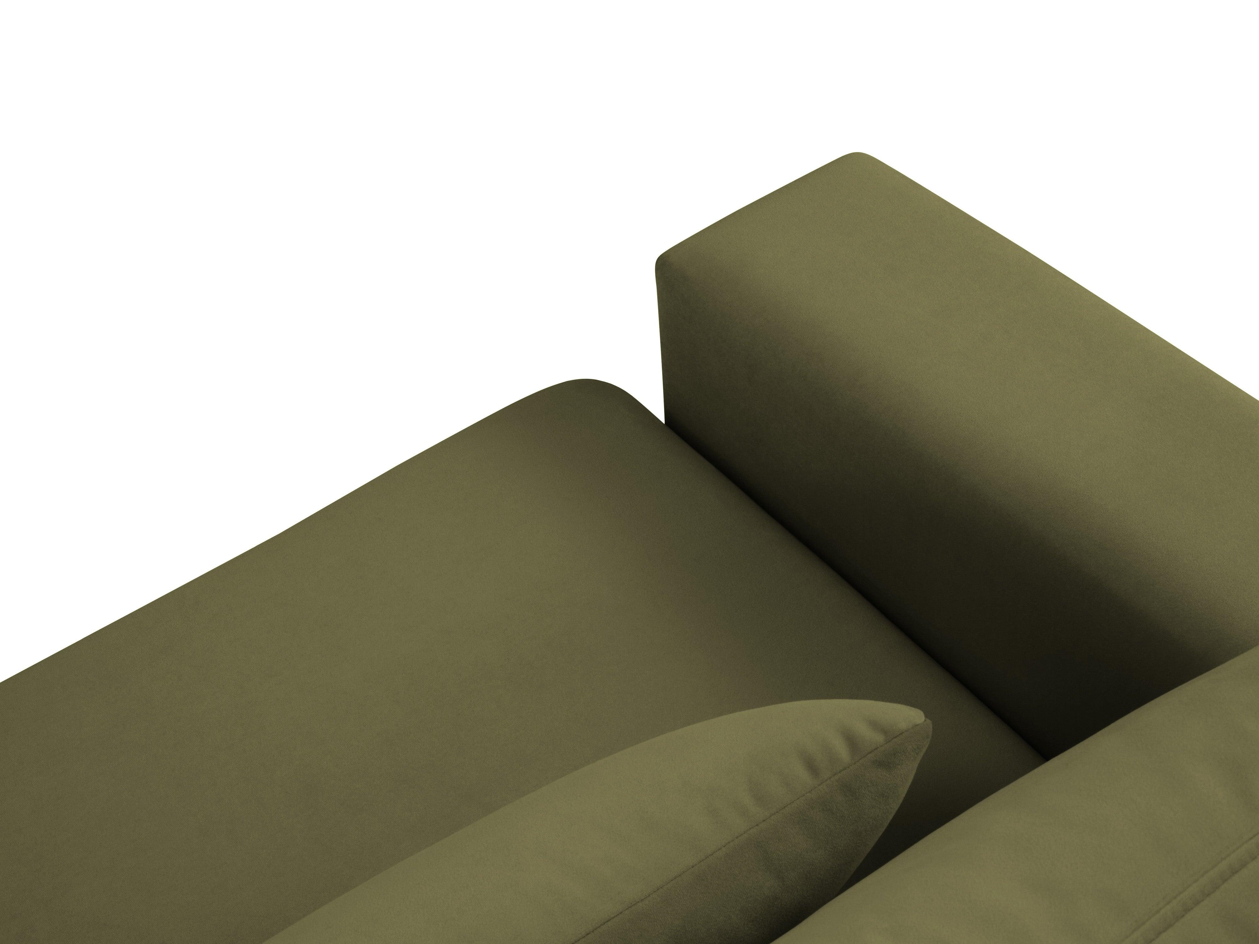 Narożnik aksamitny prawostronny HEBE zielony Mazzini Sofas Eye on Design
