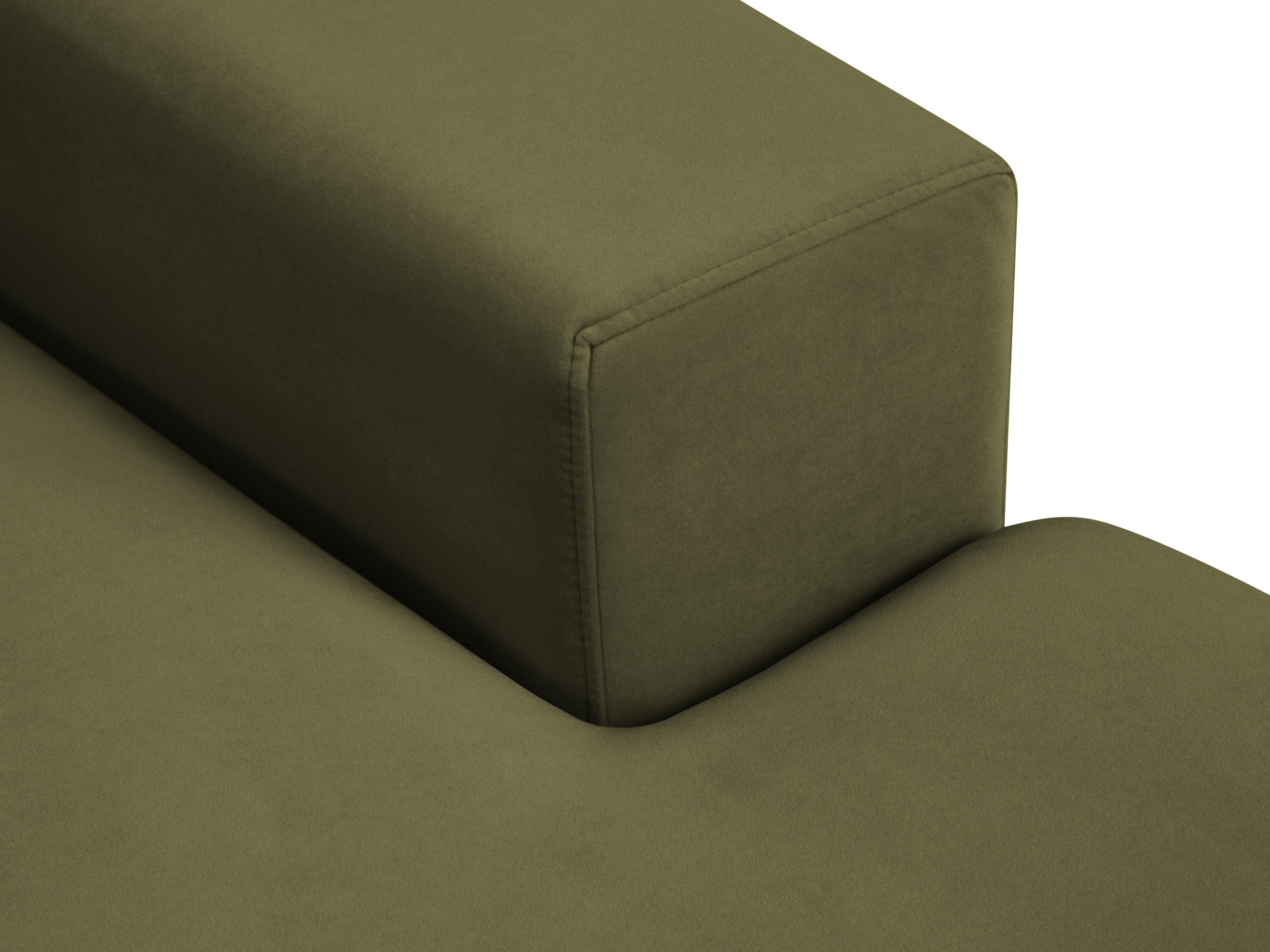Narożnik aksamitny prawostronny HEBE zielony Mazzini Sofas Eye on Design