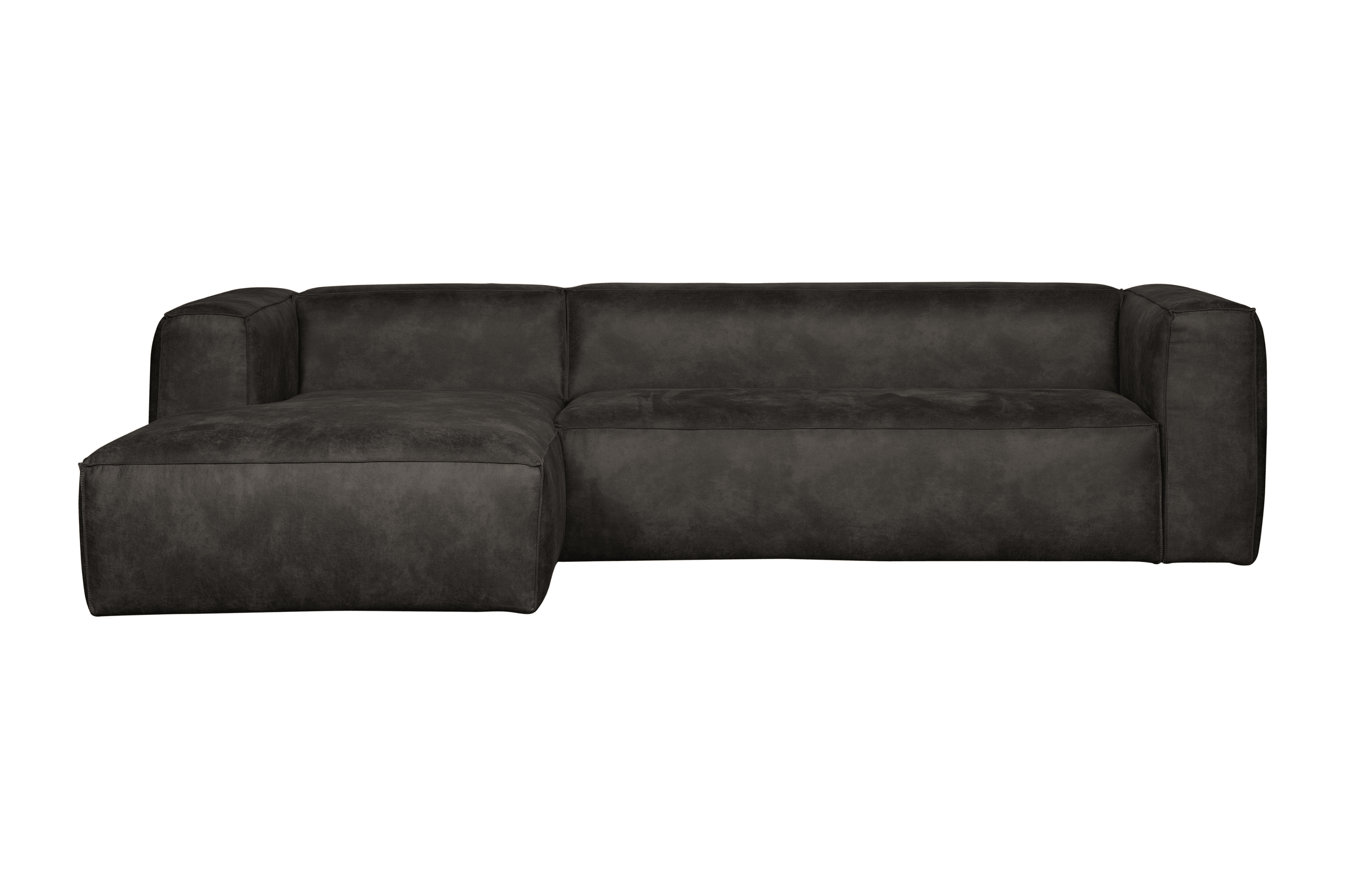 Narożnik lewostronny BEAN czarna ekoskóra Woood Eye on Design