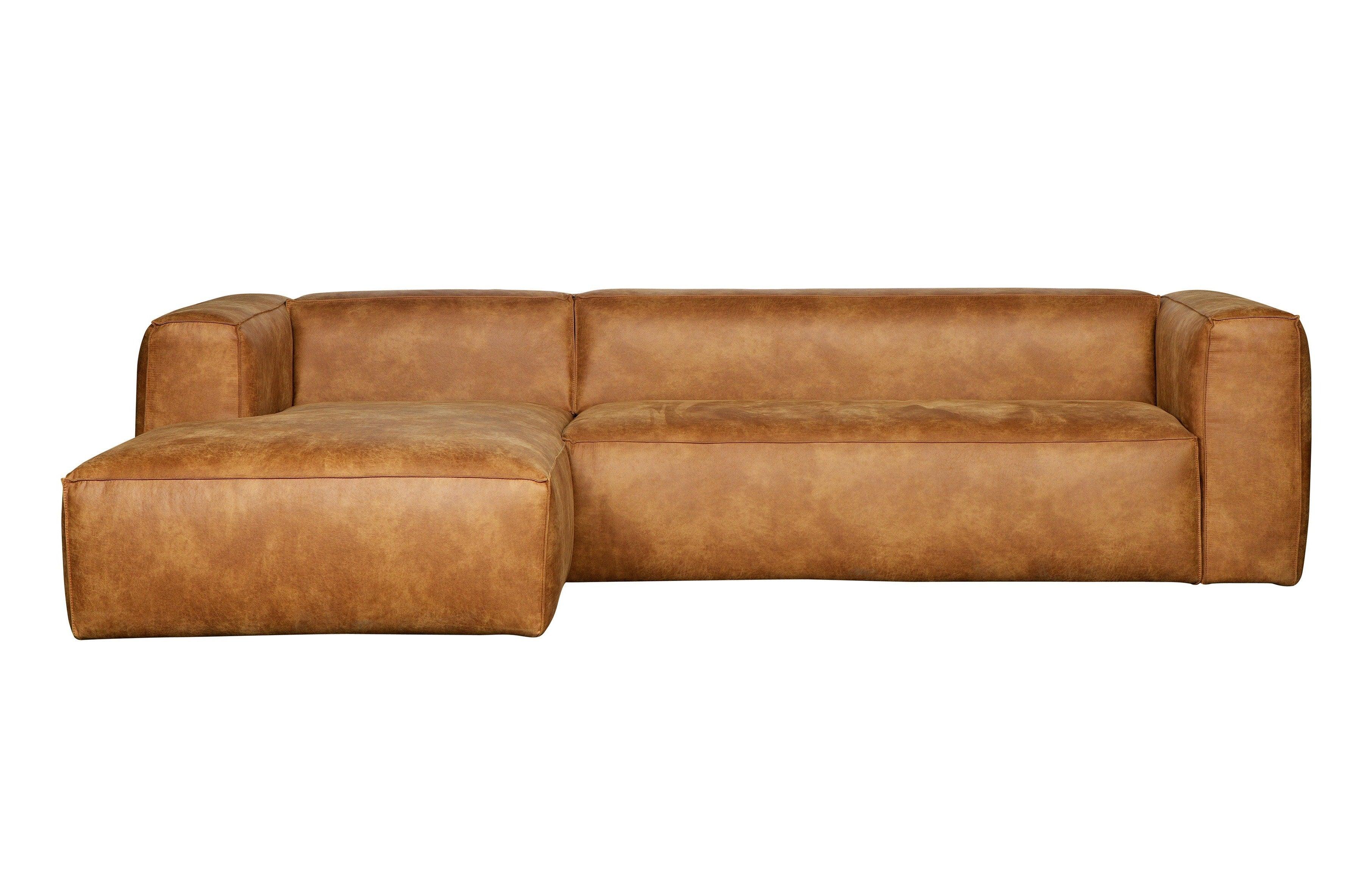 Narożnik lewostronny BEAN koniakowa ekoskóra Woood Eye on Design