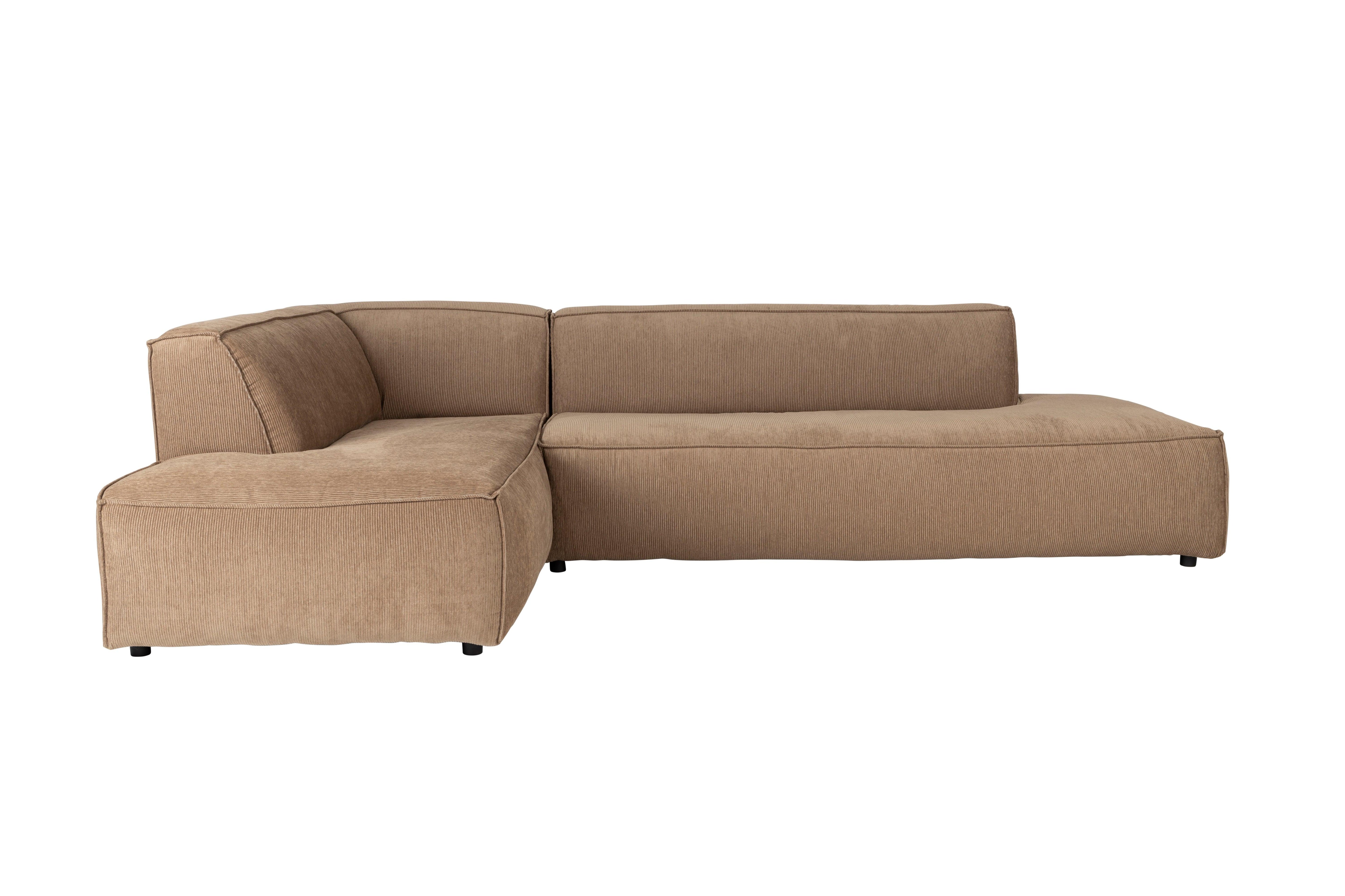 Fat Freddy Rib Sofa Left Caramel Zuiver Eye on Design