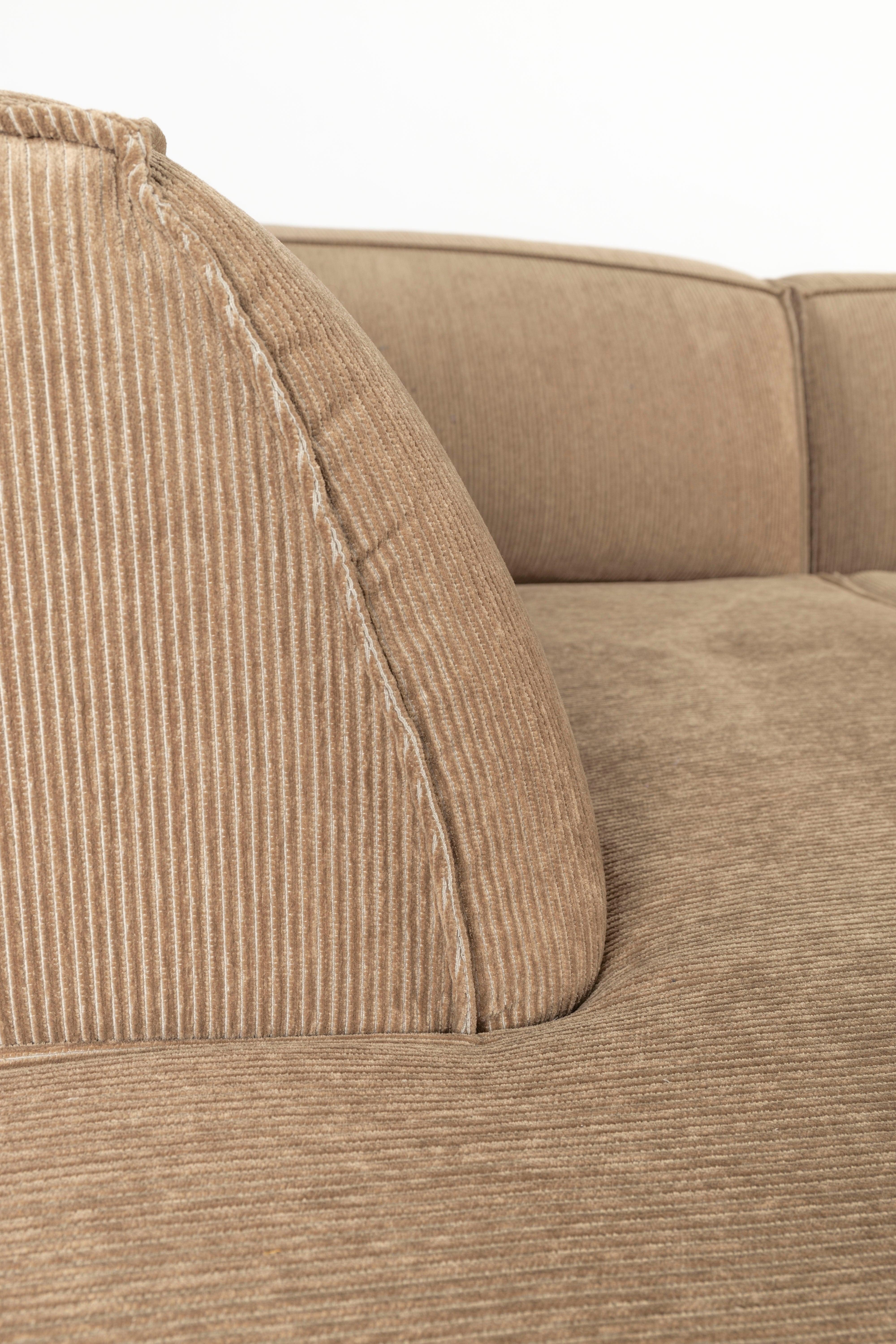 Fat Freddy Rib Sofa Left Caramel Zuiver Eye on Design