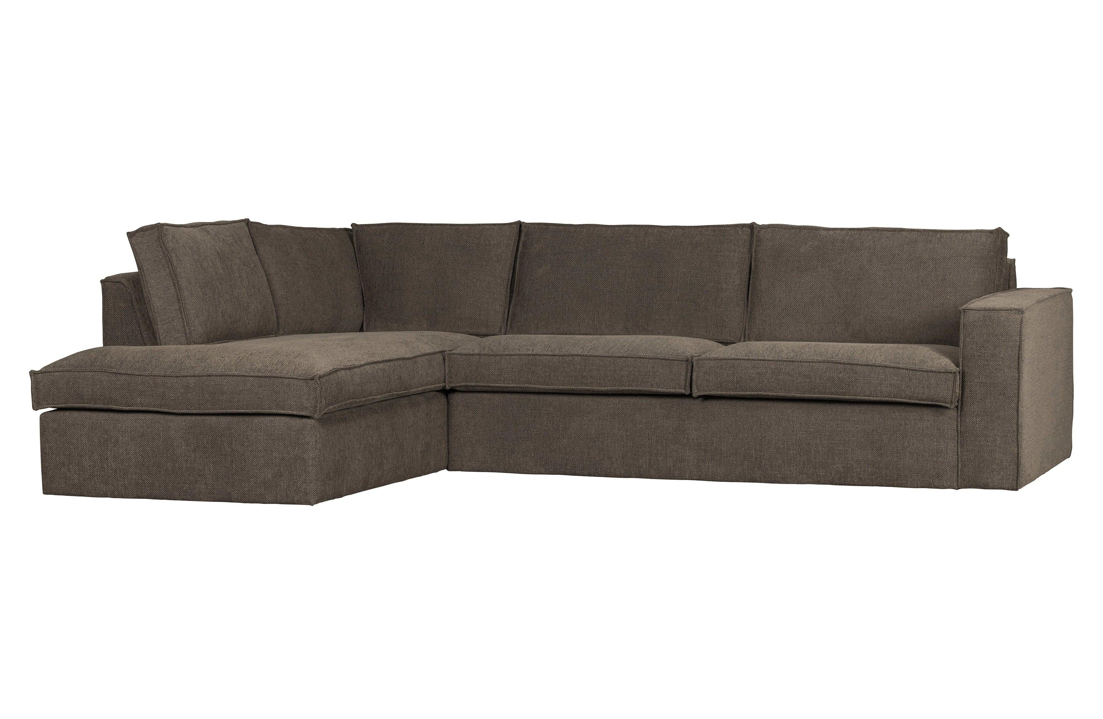 Narożnik lewostronny FREDDIE ciemnobrązowy Woood Eye on Design