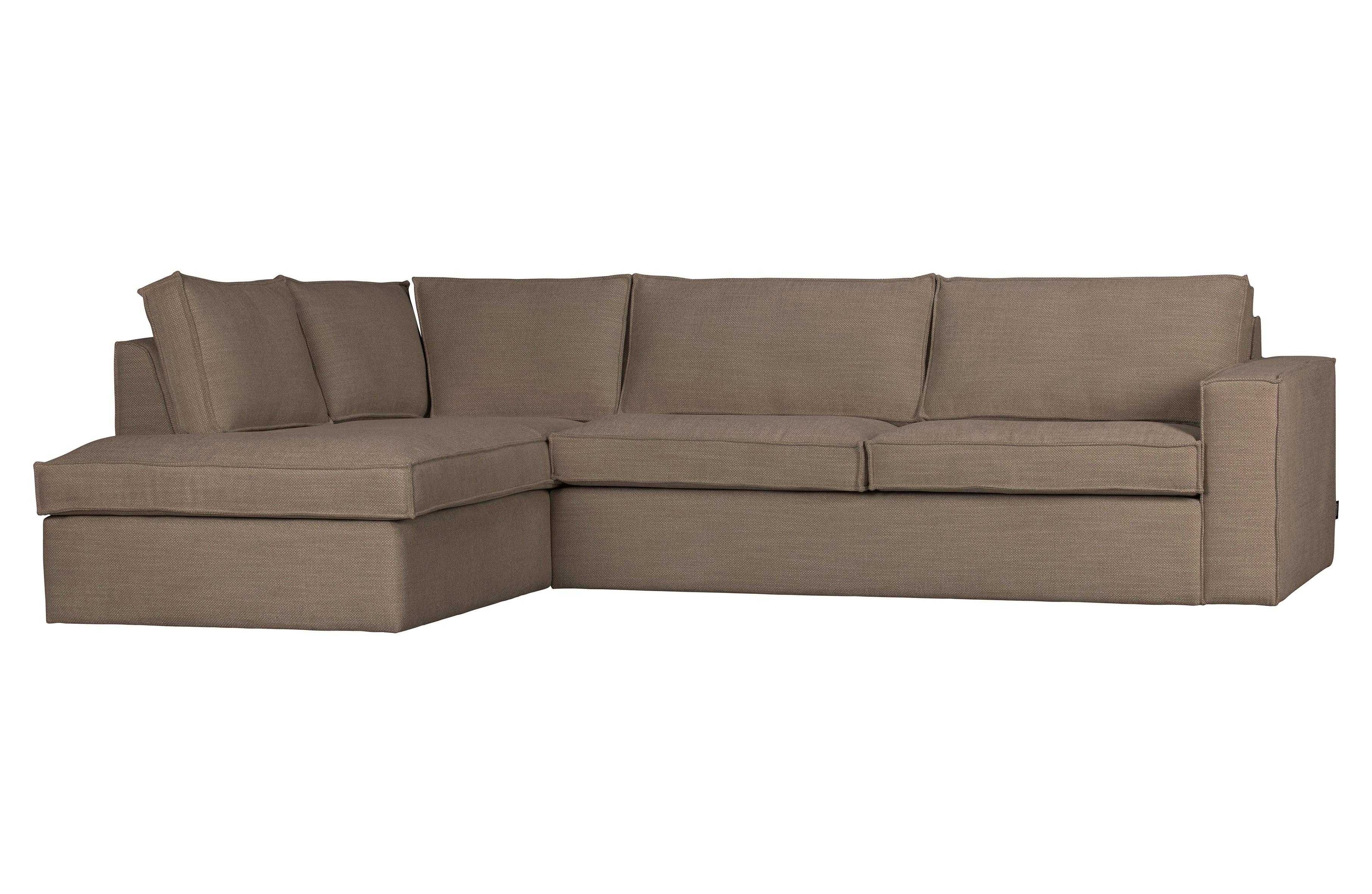 Narożnik lewostronny FREDDIE jasnobrązowy Woood Eye on Design