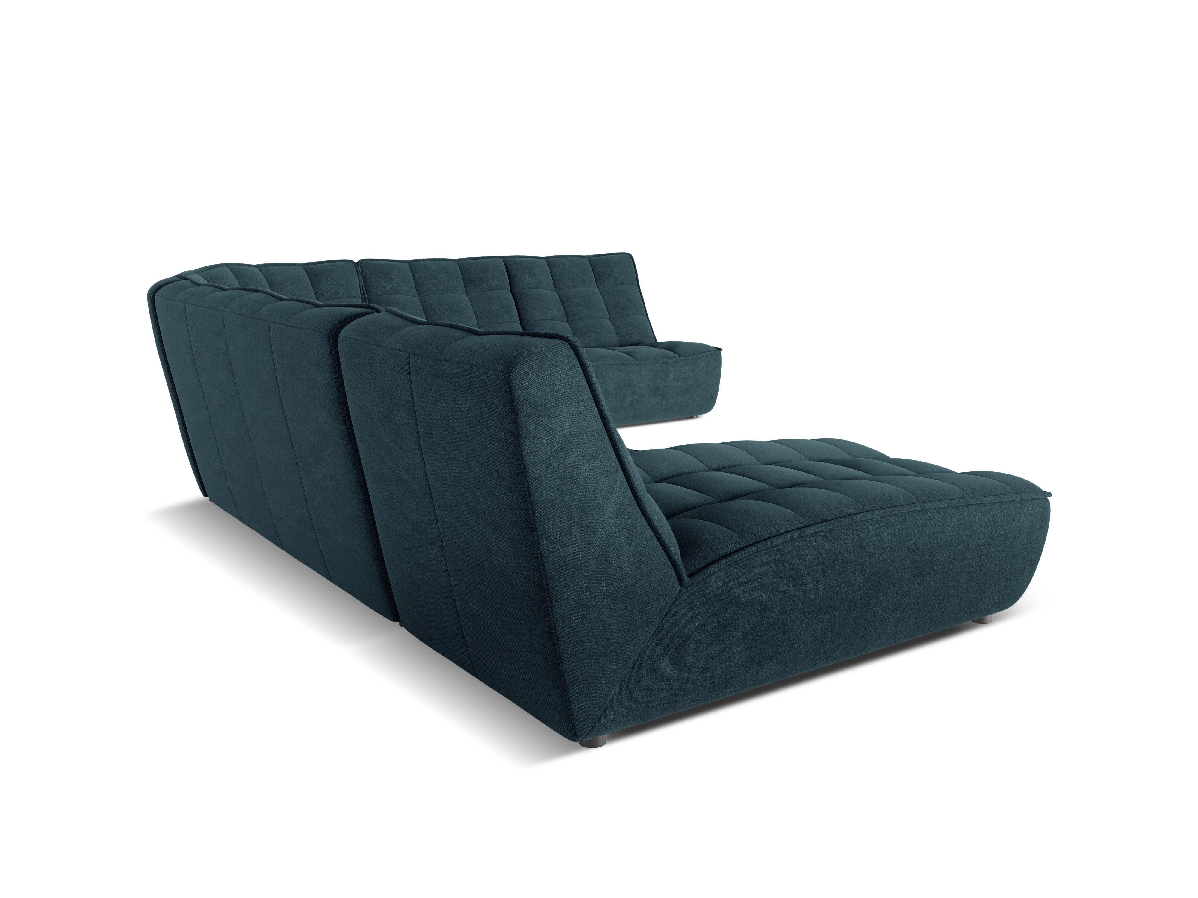 Narożnik panoramiczny prawostronny MONI granatowy Maison Heritage Eye on Design