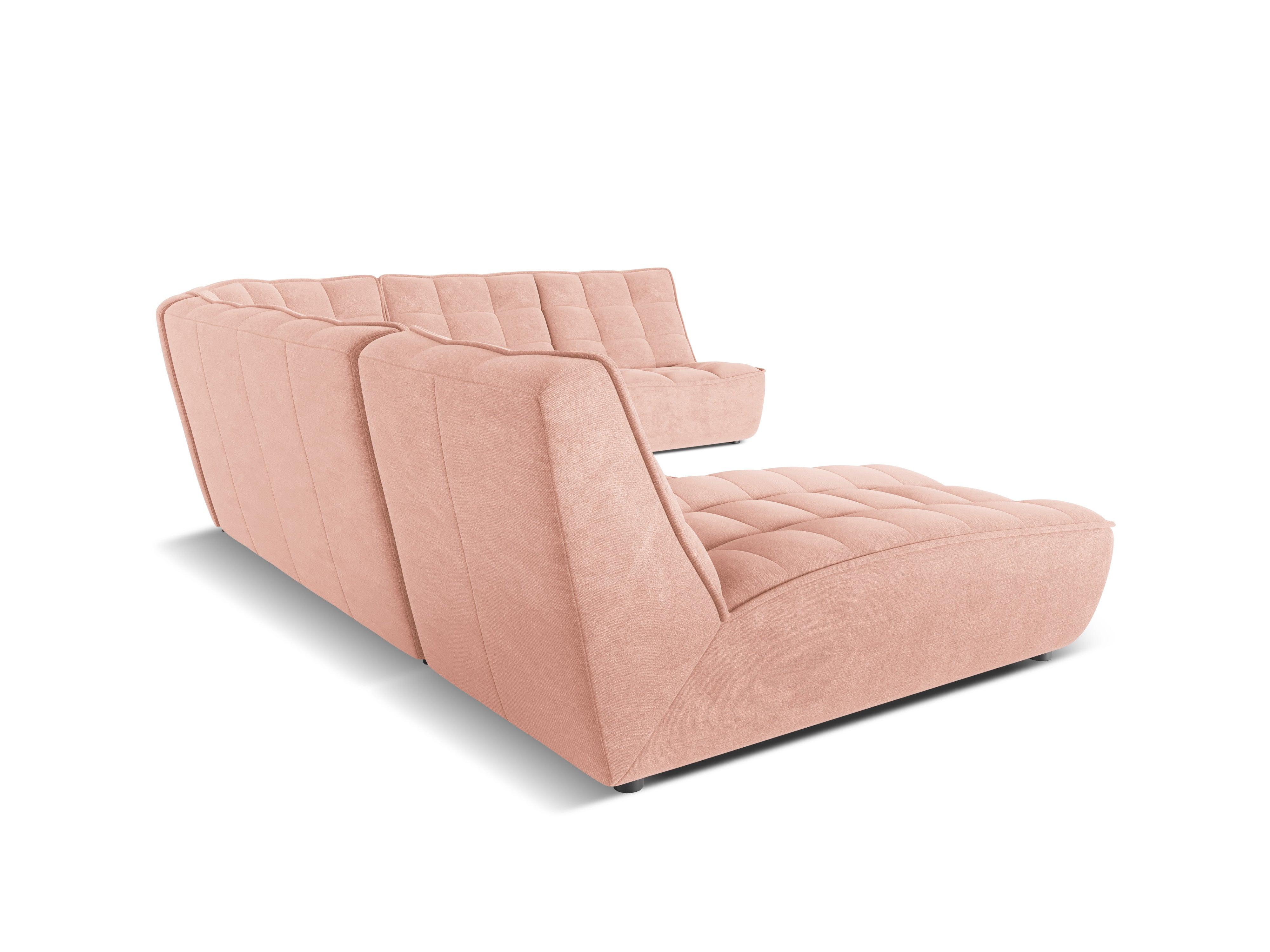 Narożnik panoramiczny prawostronny MONI łososiowy Maison Heritage Eye on Design