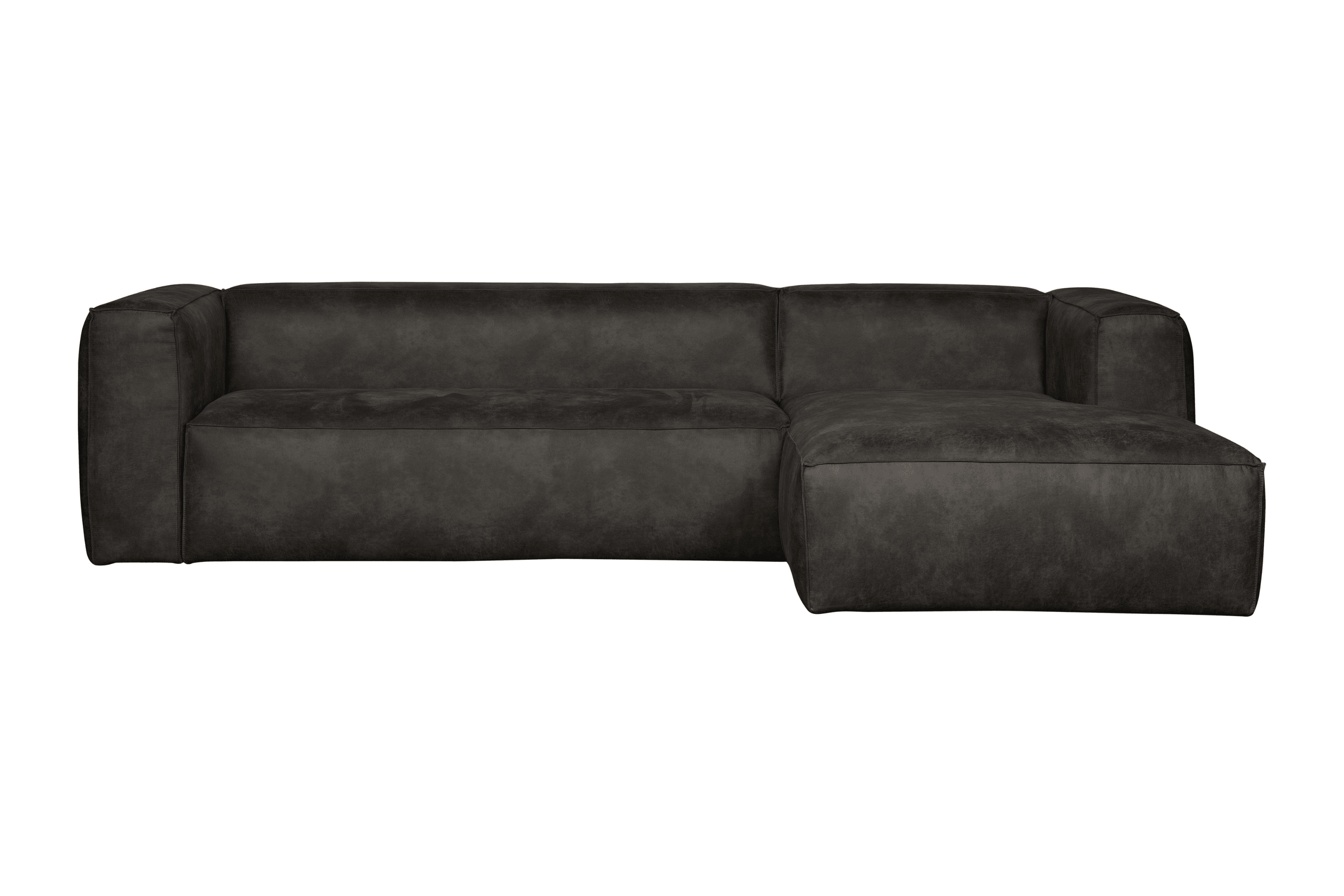 Narożnik prawostronny BEAN czarna ekoskóra Woood Eye on Design