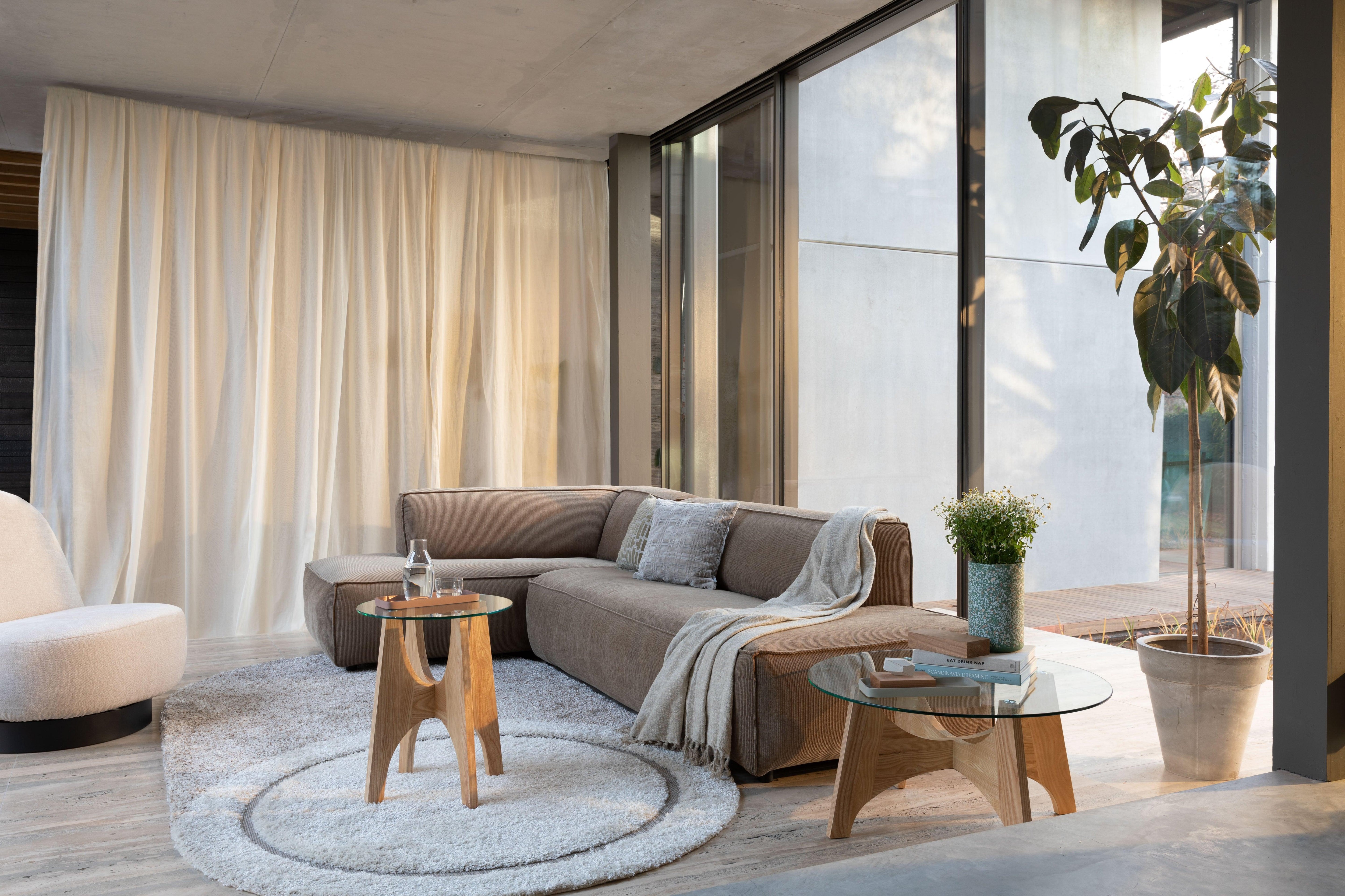 Fat Freddy Rib Sofa Left Caramel Zuiver Eye on Design