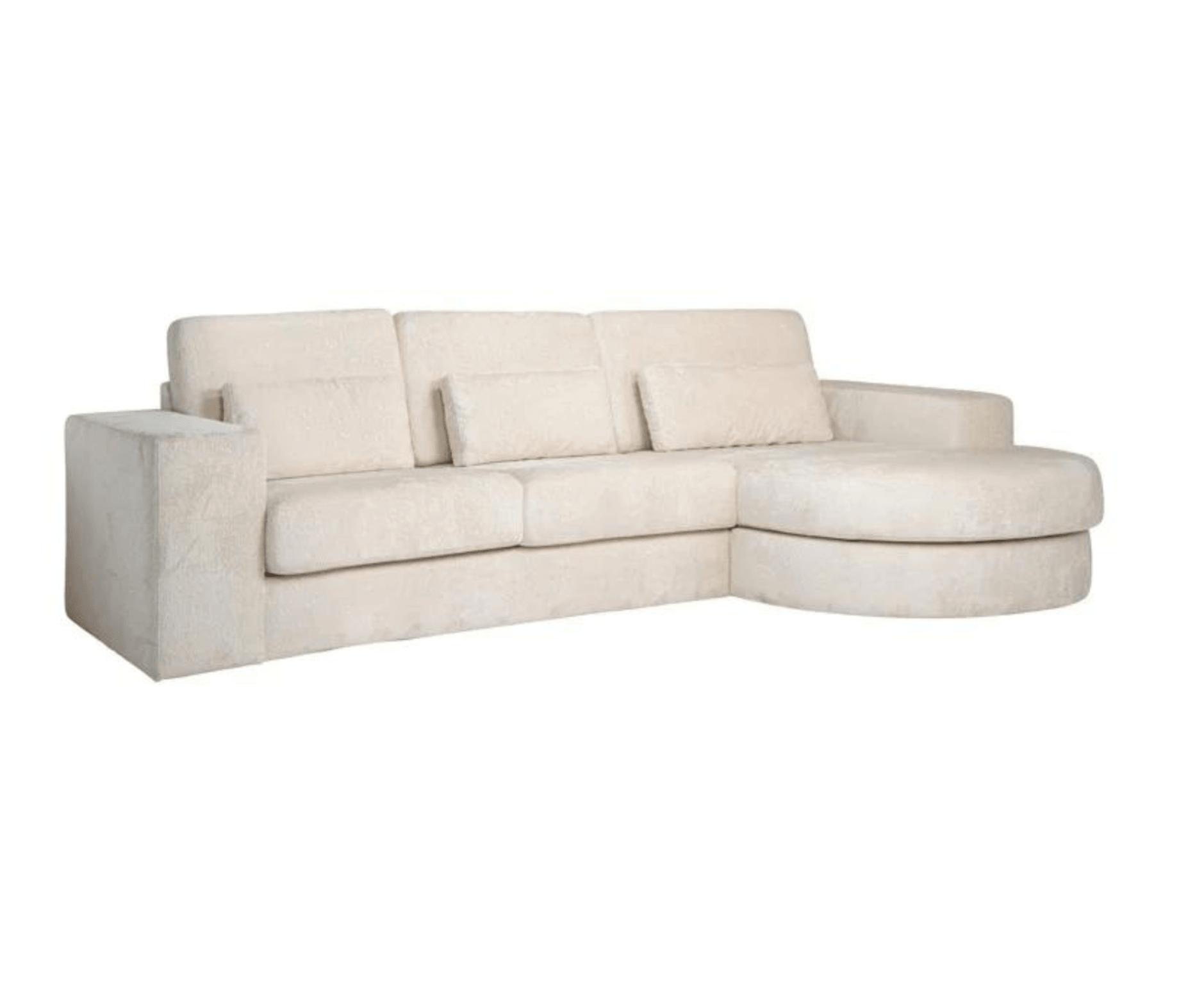 Narożnik prawostronny FELIX kremowy szenil Richmond Interiors Eye on Design