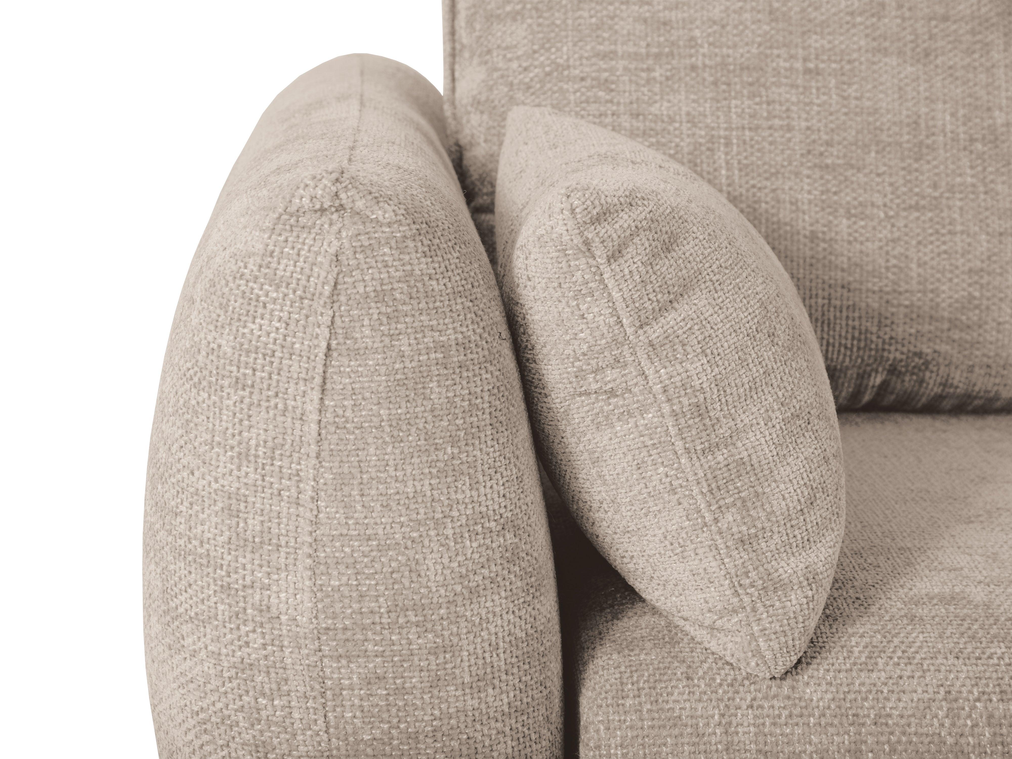 Narożnik prawostronny z funkcją spania MATERA beżowy szenil Cosmopolitan Design Eye on Design