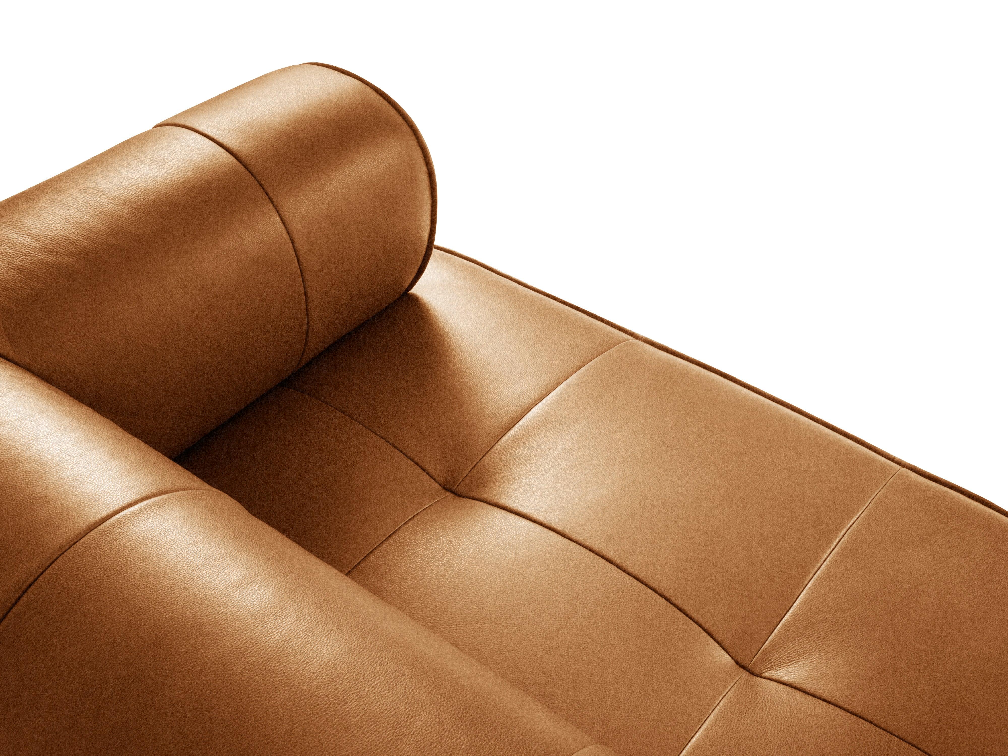 Narożnik skórzany lewostronny LILY koniakowy Maison Heritage Eye on Design