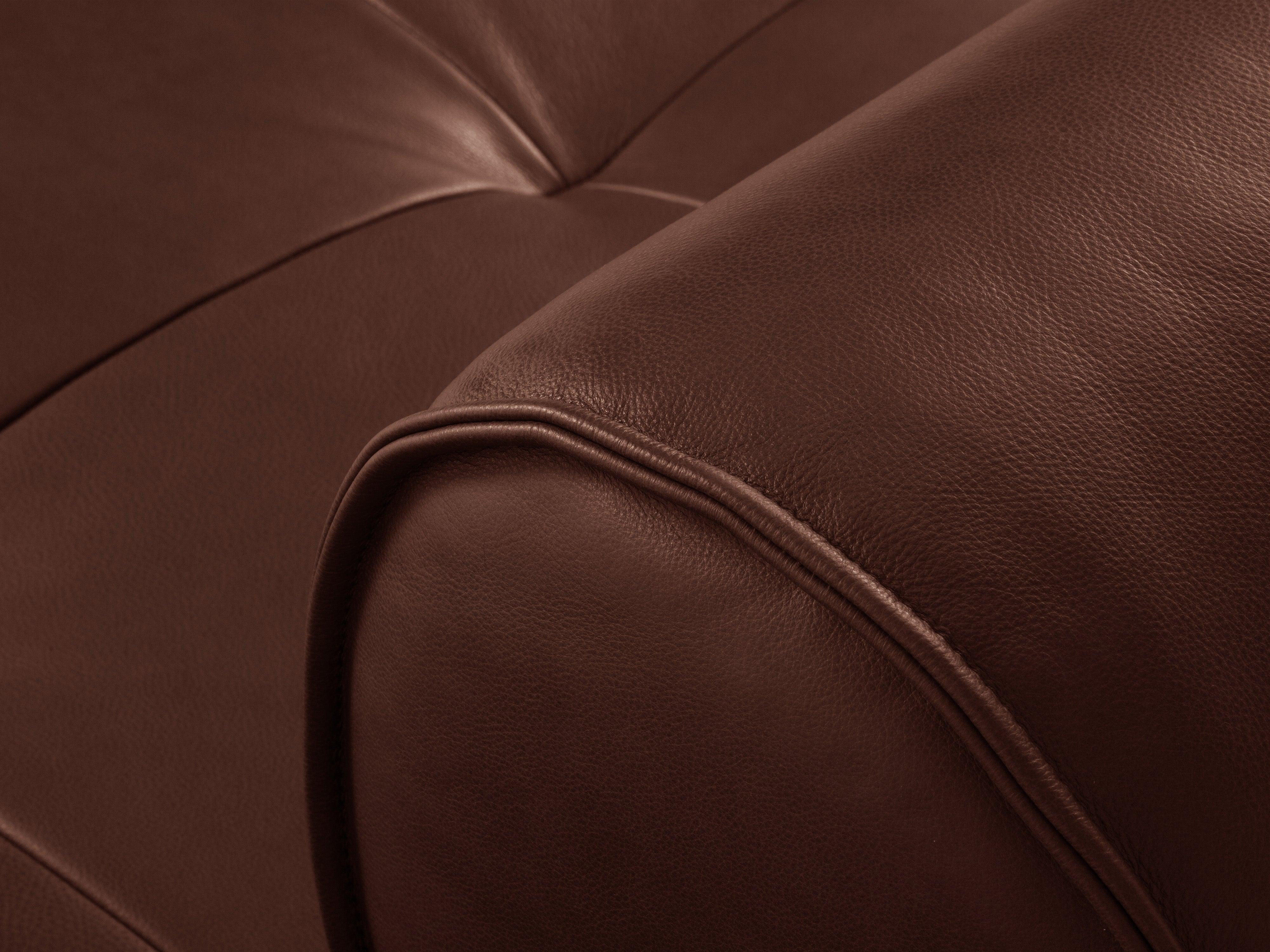 Narożnik skórzany prawostronny LILY brązowy Maison Heritage Eye on Design