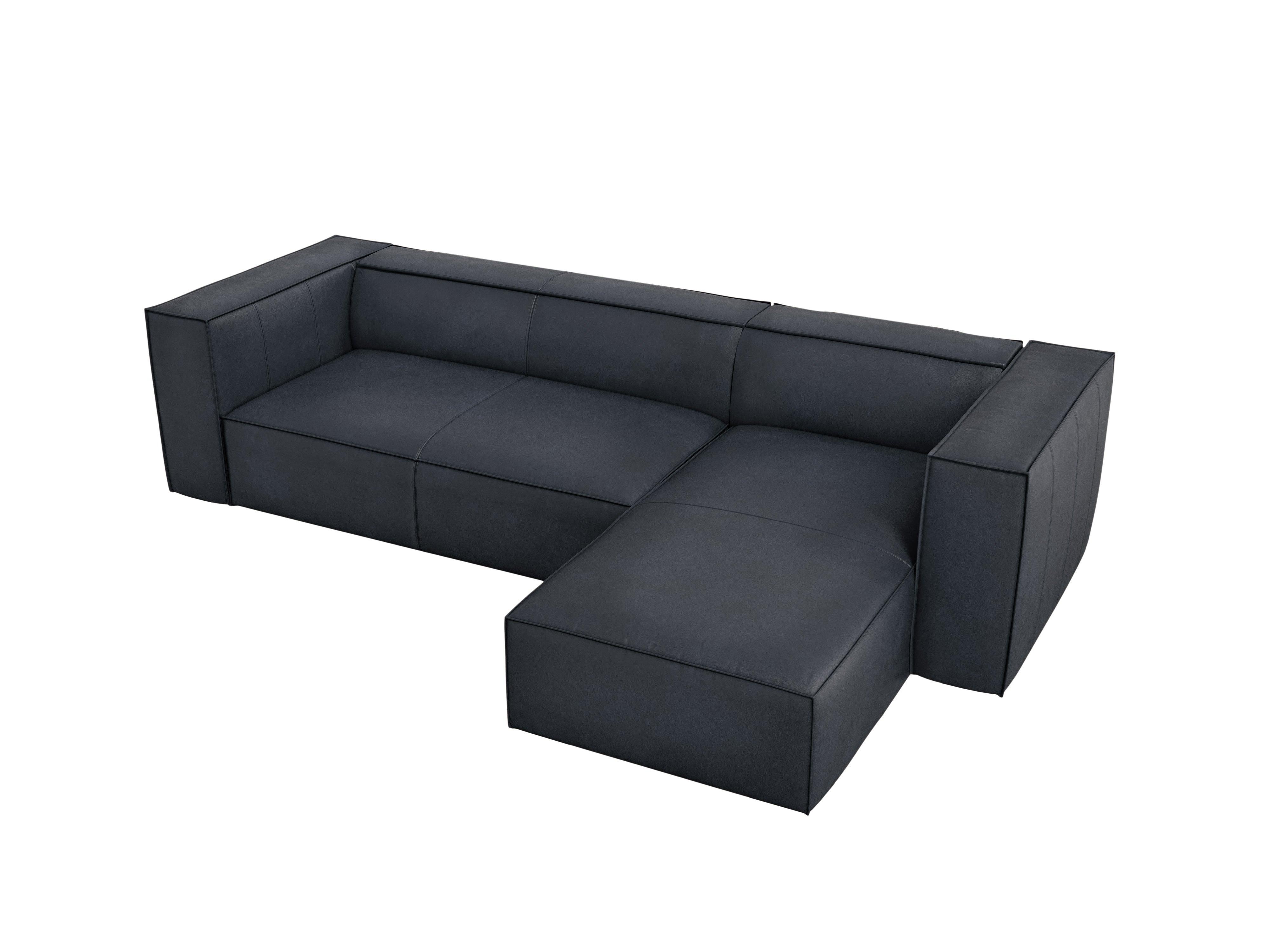 Narożnik skórzany prawostronny MADAME grafitowy Windsor & Co Eye on Design