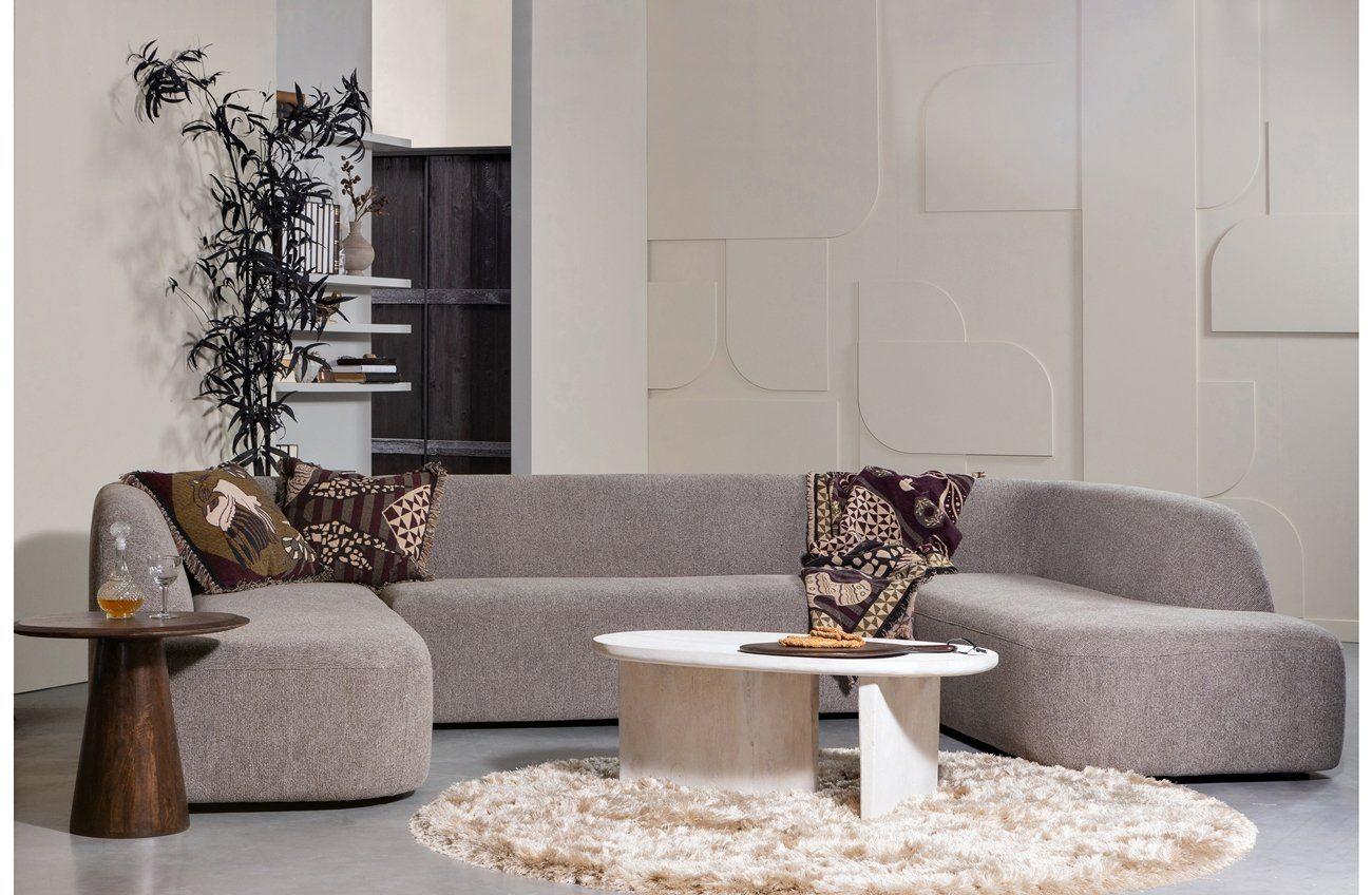 Narożnik w kształcie U aksamitna SLOPING ciemnoszary Be Pure Eye on Design