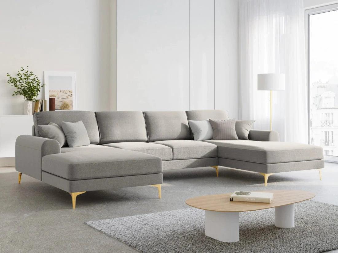 Narożnik w kształcie U MADARA jasnoszary Mazzini Sofas Eye on Design
