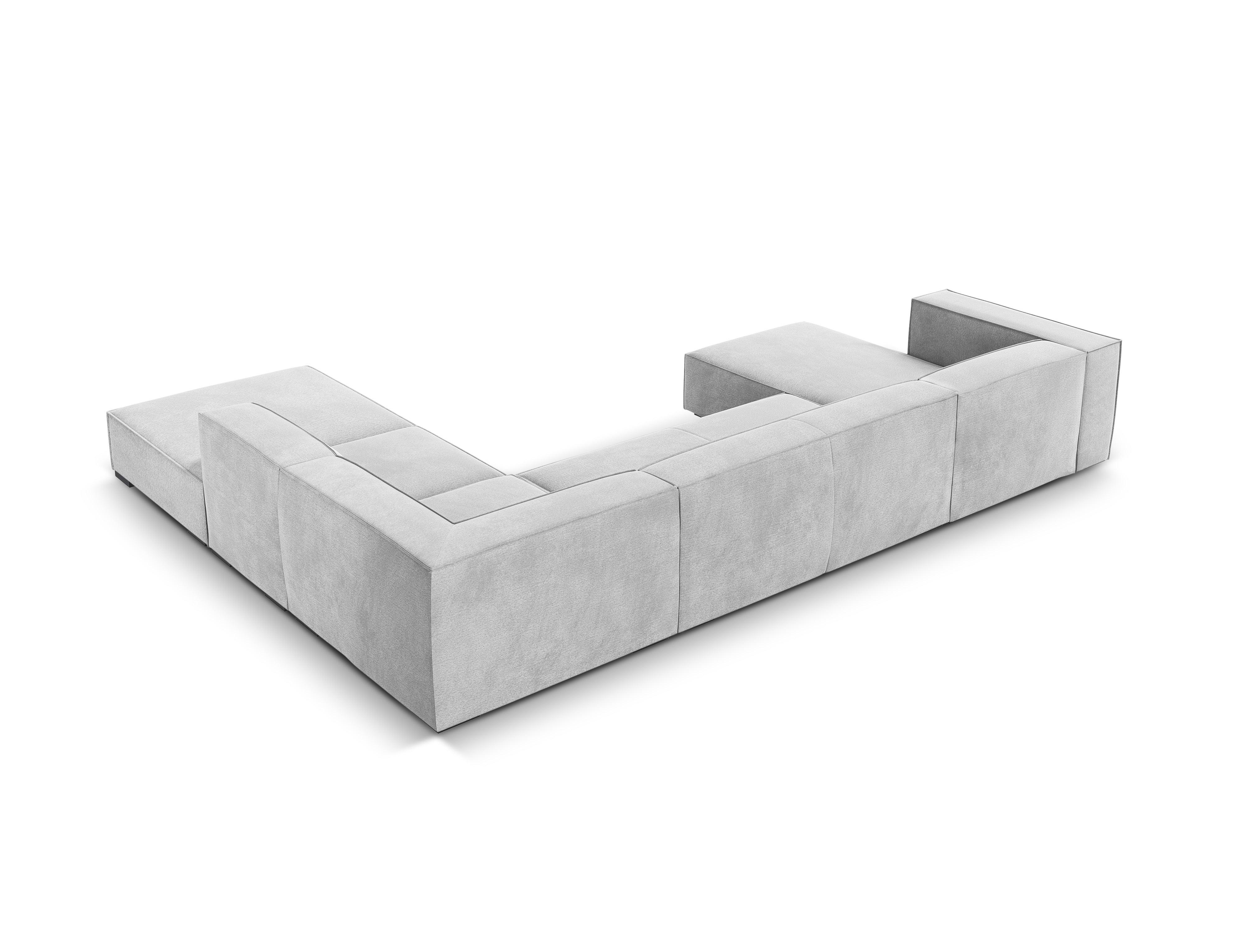 Narożnik w kształcie U prawostronny MADAME srebrny Windsor & Co Eye on Design