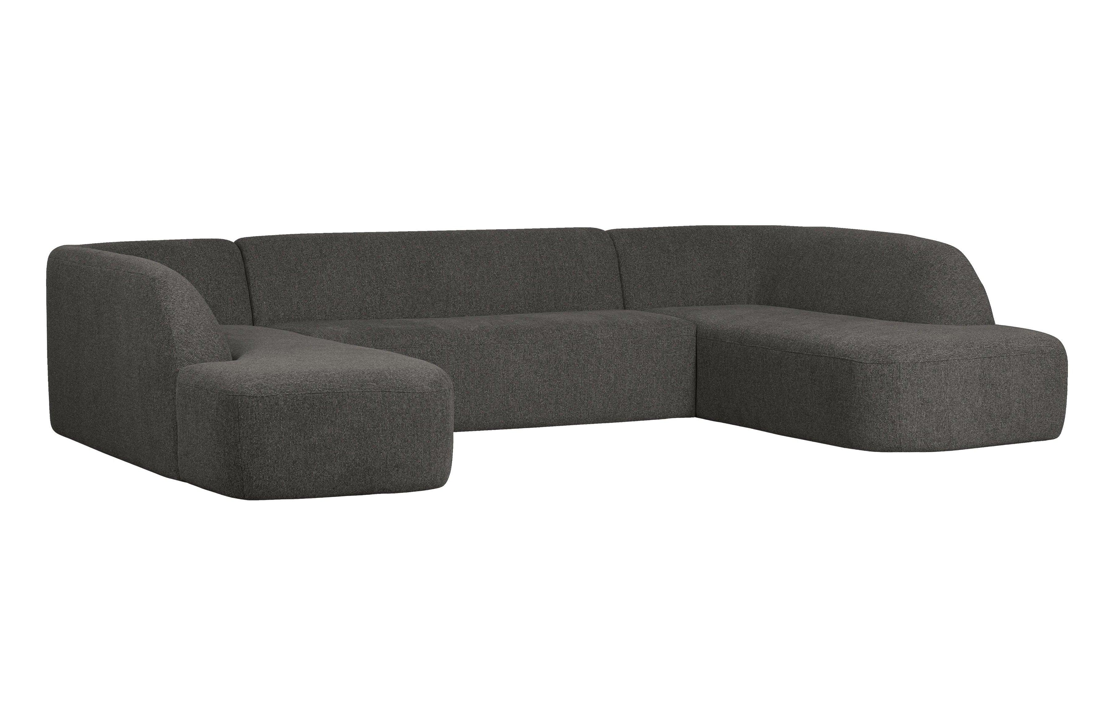 Narożnik w kształcie U SLOPING melanż czarny Be Pure Eye on Design