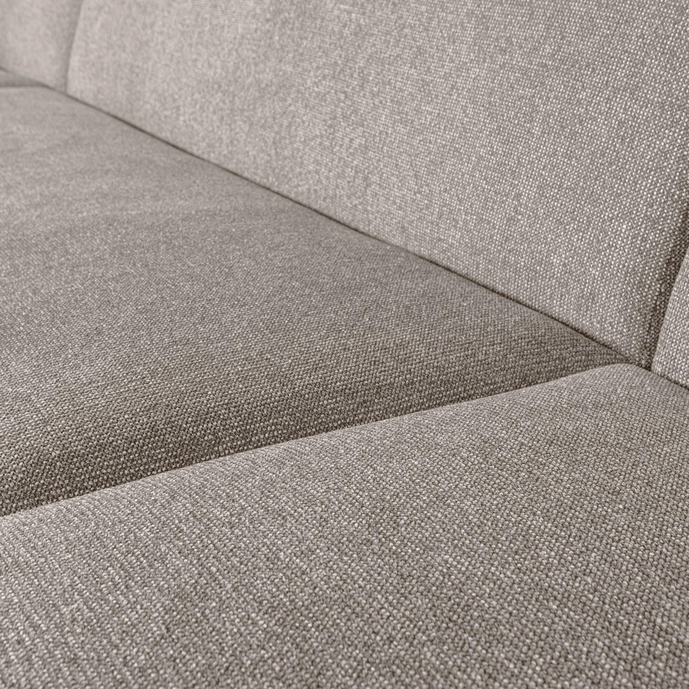 Narożnik w kształcie U SLOPING melanż jasnoszary Be Pure Eye on Design