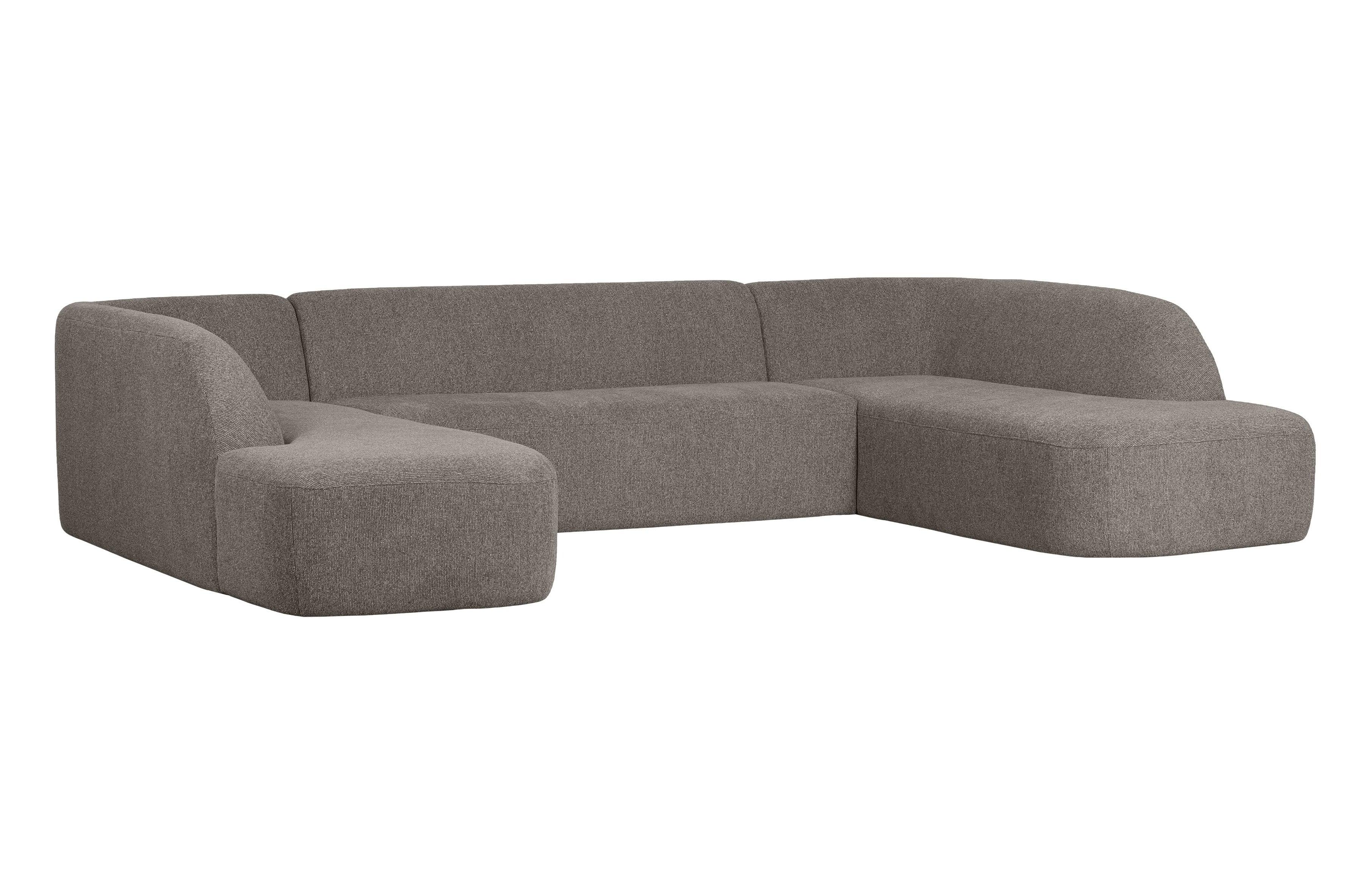 Narożnik w kształcie U SLOPING melanż szary Be Pure Eye on Design