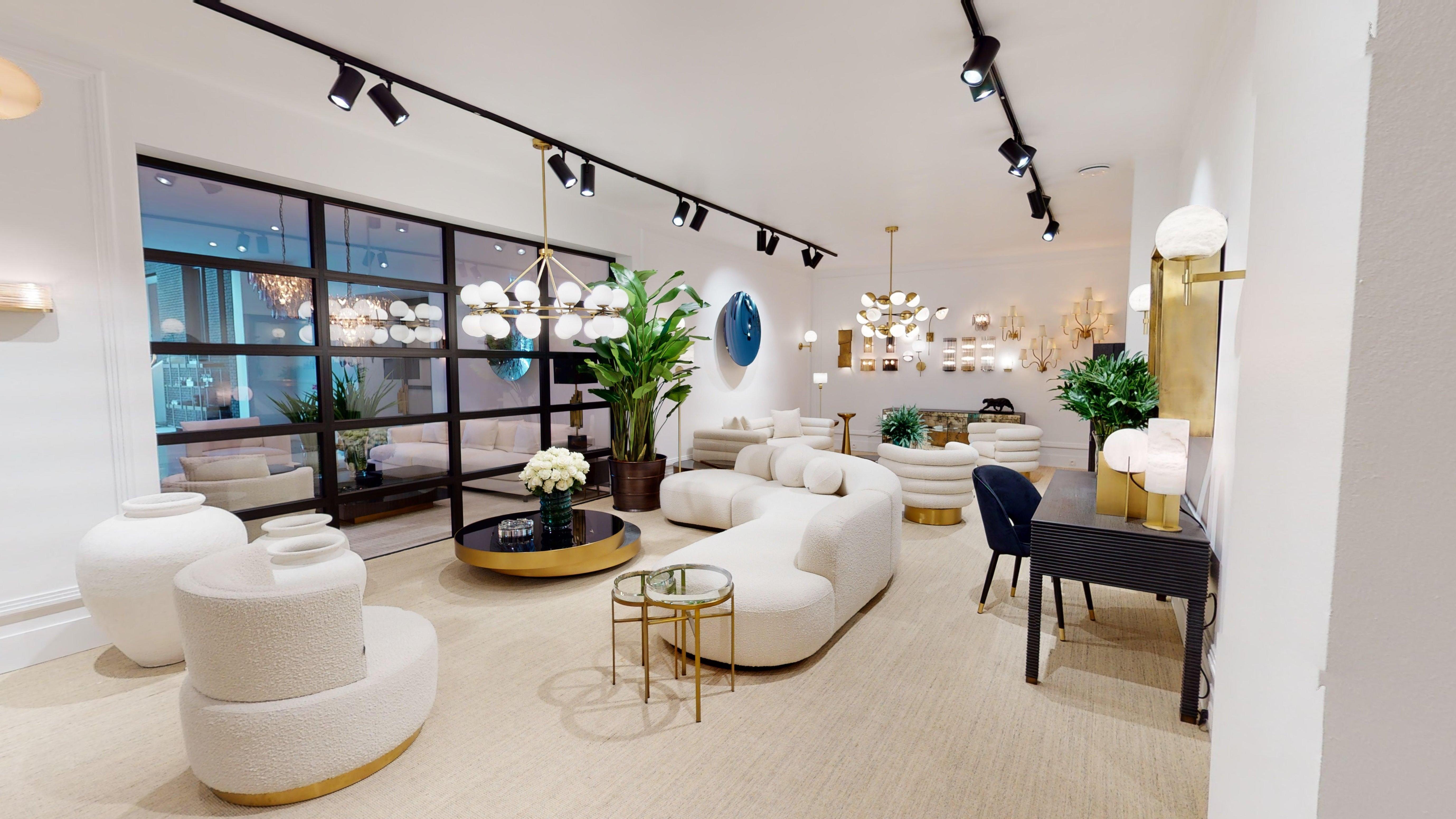 Narożnik w tkaninie boucle BJÖRN kremowy Eichholtz Eye on Design