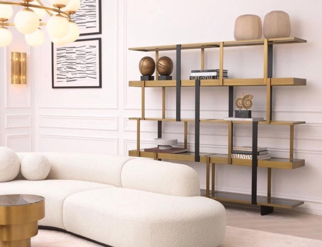 Narożnik w tkaninie boucle BJÖRN kremowy Eichholtz Eye on Design