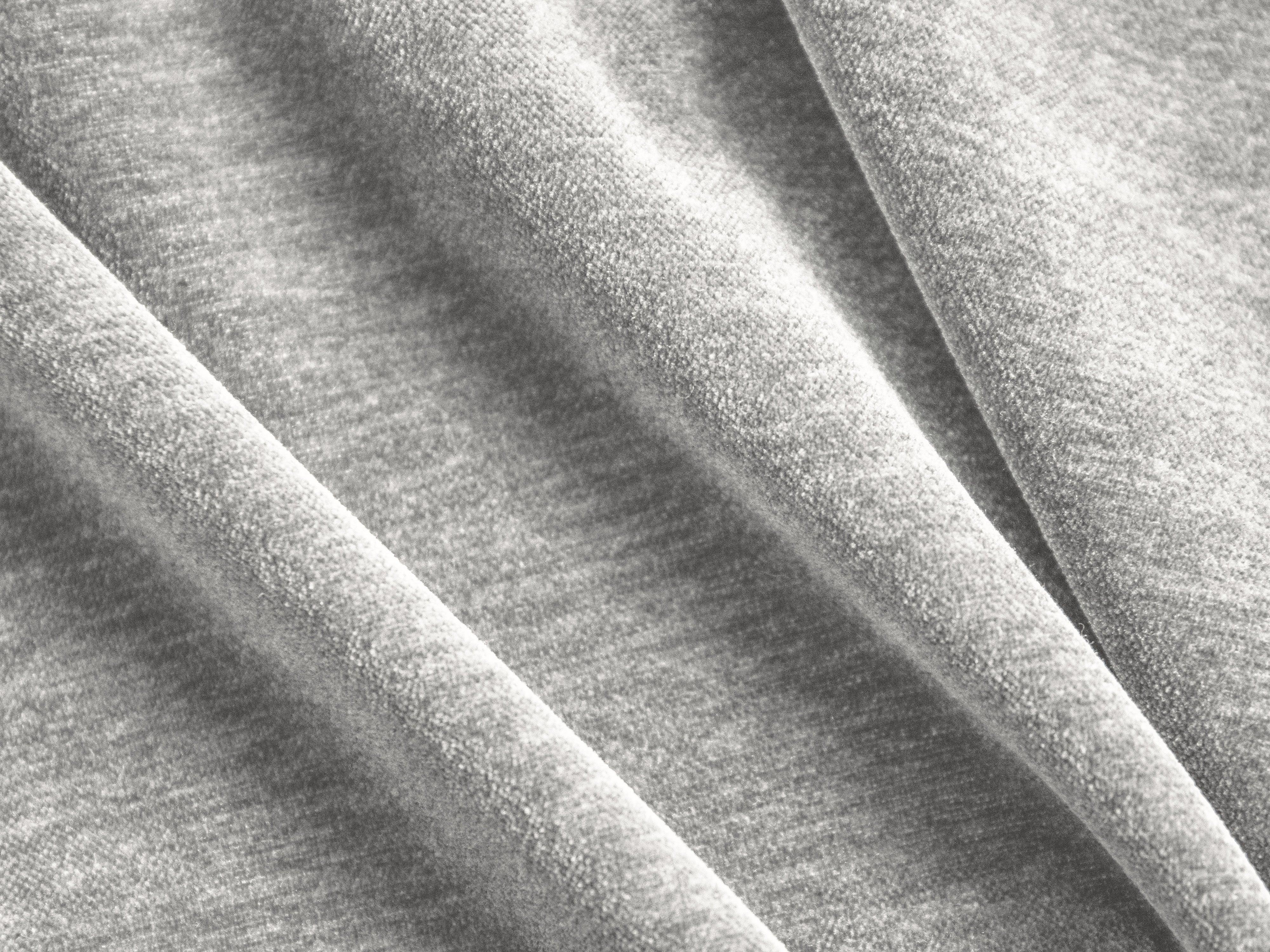 Narożnik w tkaninie szenilowej symetryczny otwarty LILY srebrny Maison Heritage Eye on Design