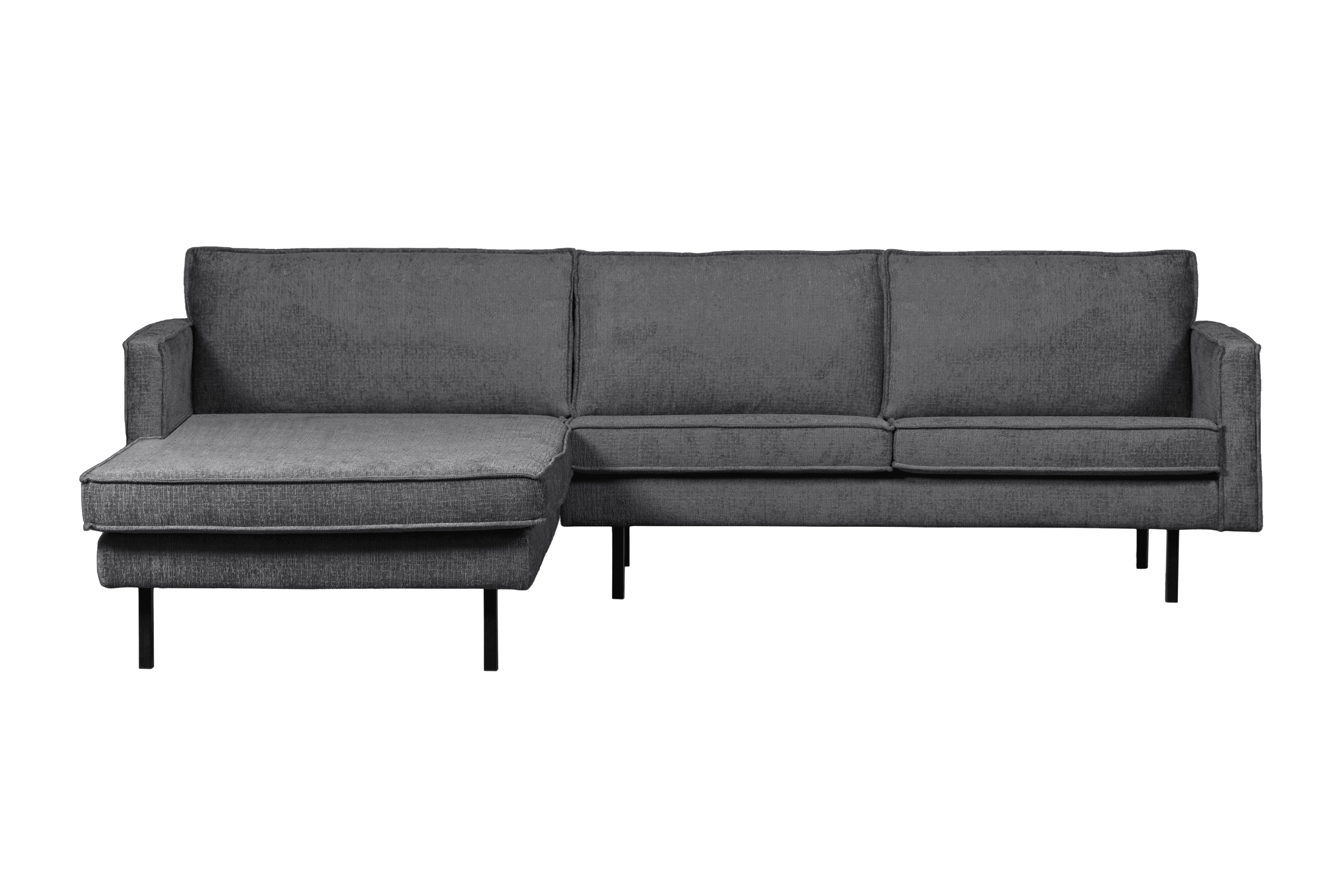 Narożnik welurowy lewostronny RODEO ciemnoszary Be Pure Eye on Design