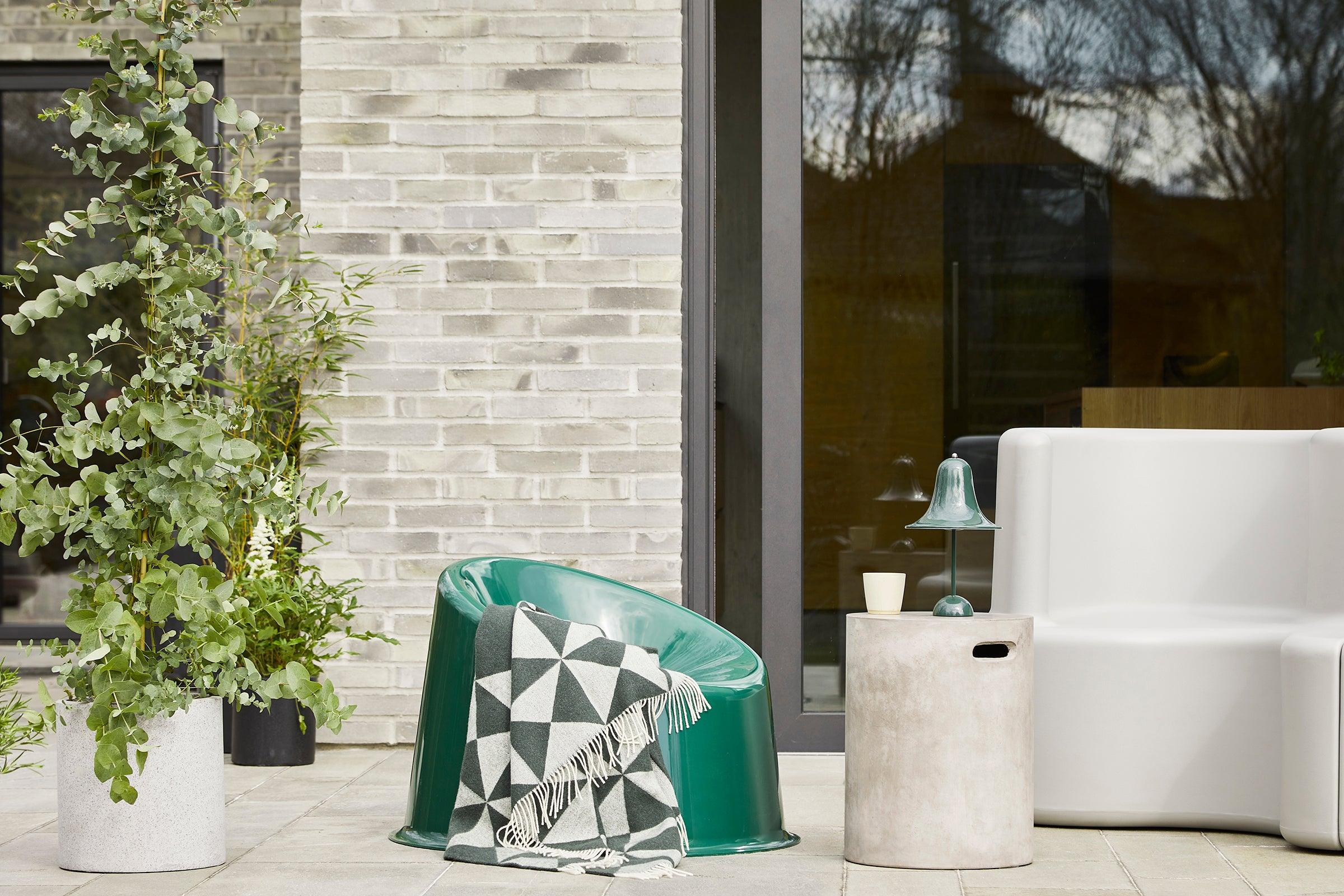 Narzuta MIRROR THROW ciemnozielony Verpan Eye on Design