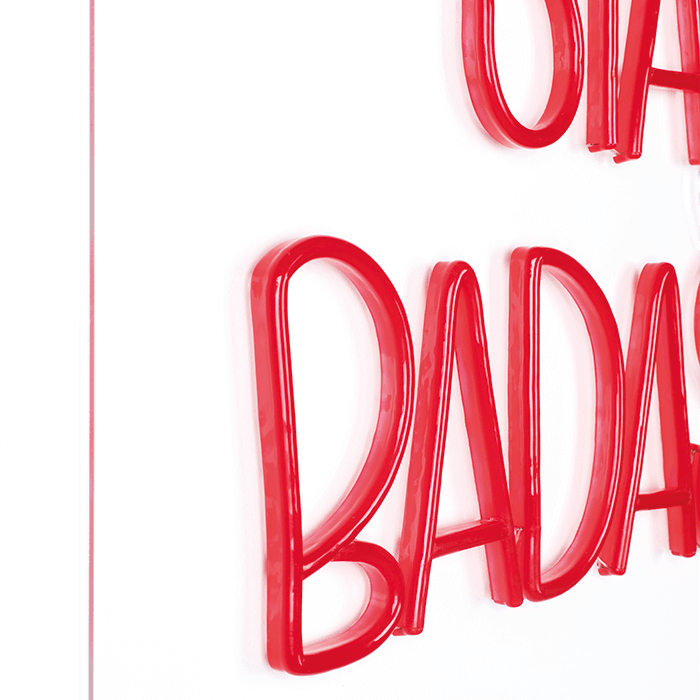 Neon ścienny BADASS czerwony Bold Monkey Eye on Design