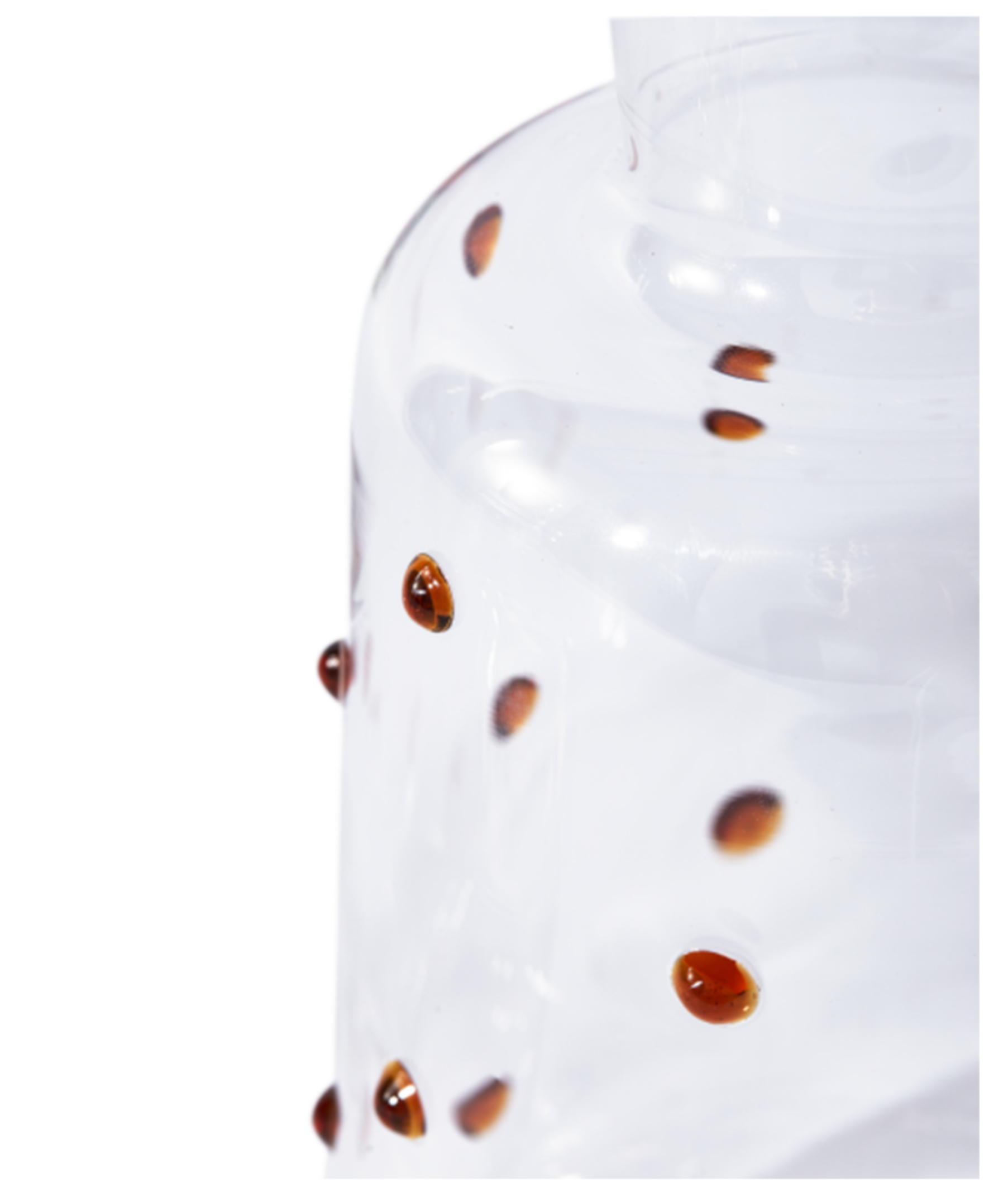 Sklenená karafa NOB FAT hnedá