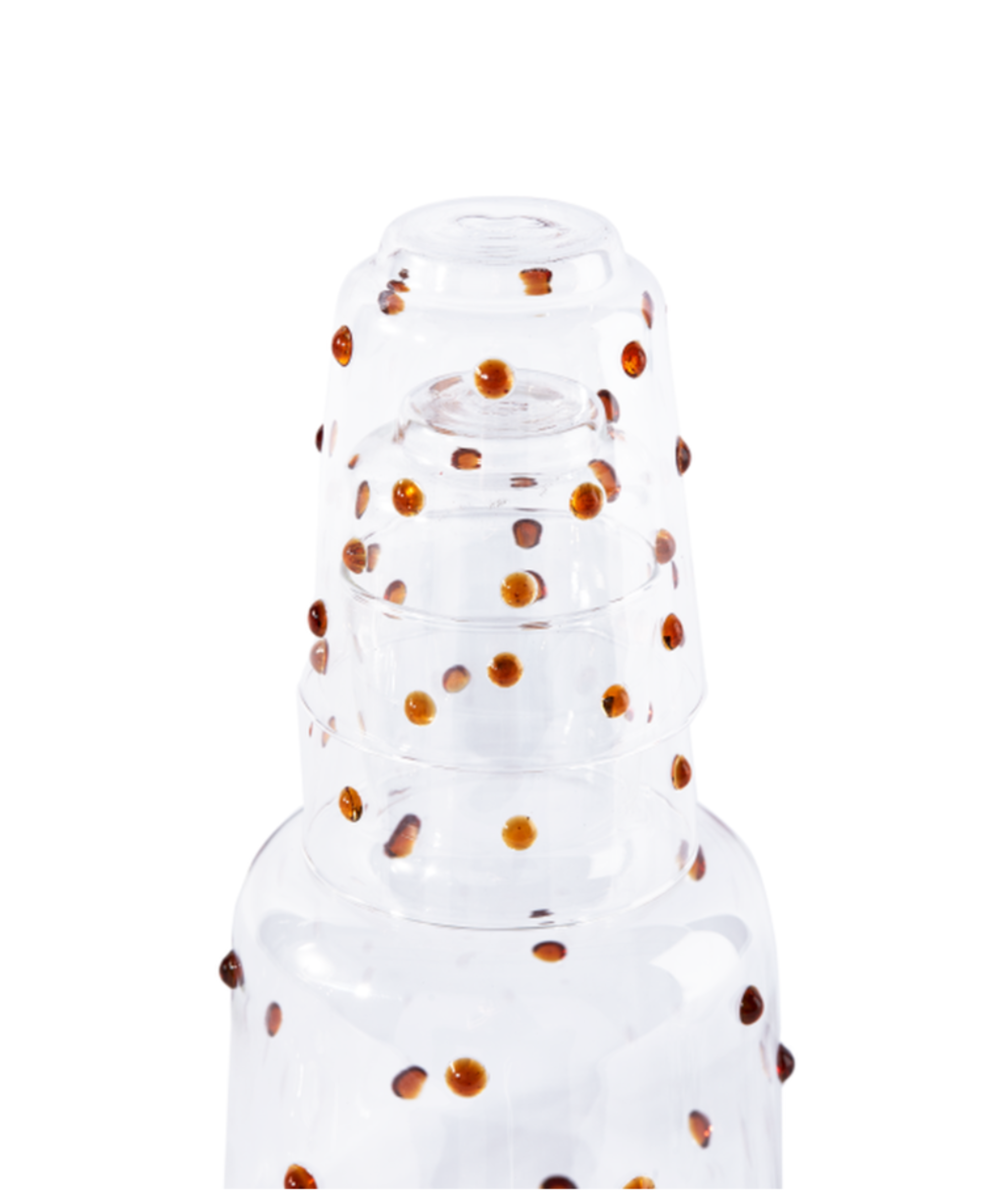 Sklenená karafa NOB FAT hnedá