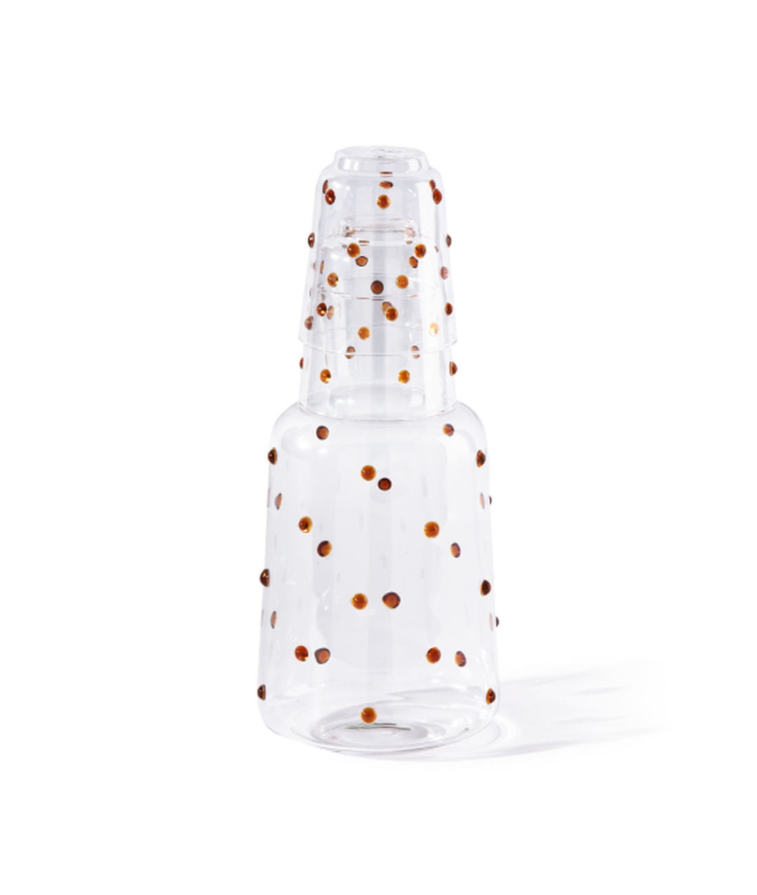 Sklenená karafa NOB FAT hnedá