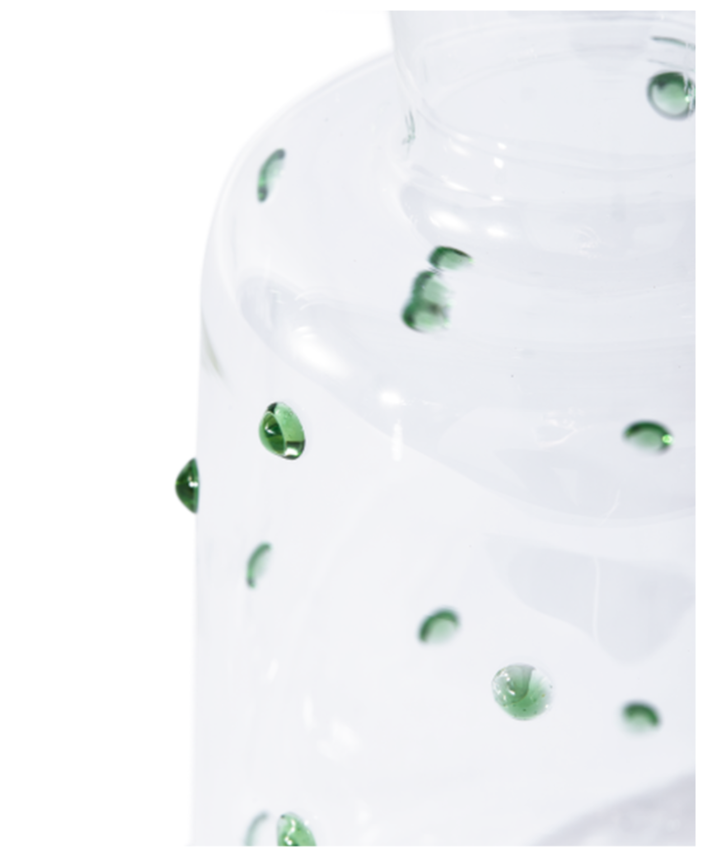 NOB FAT olive glass carafe