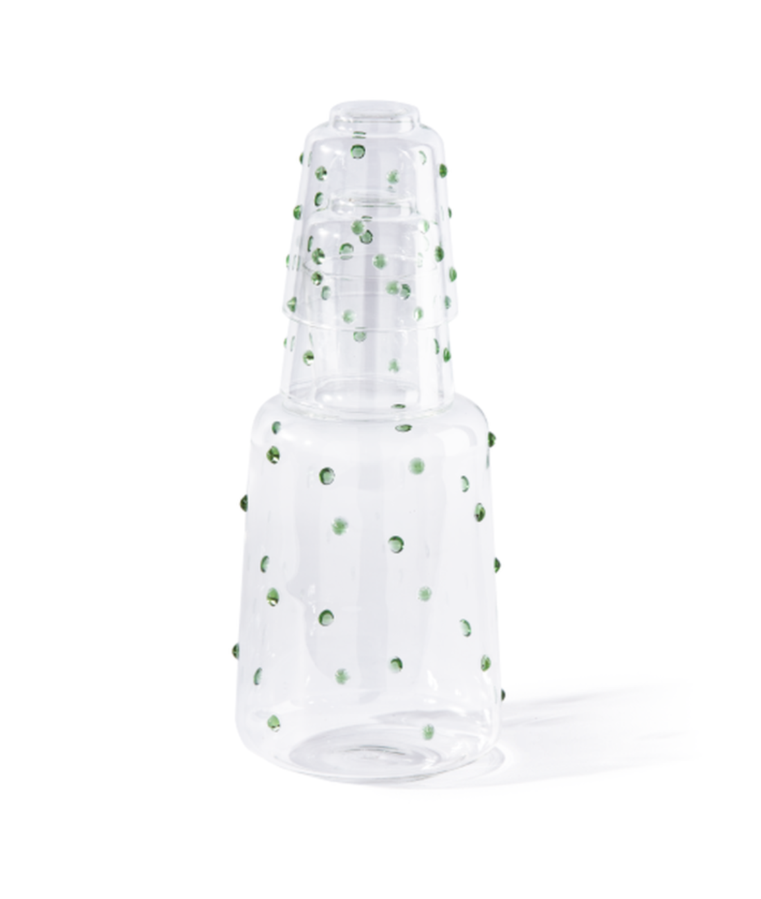 NOB FAT olive glass carafe