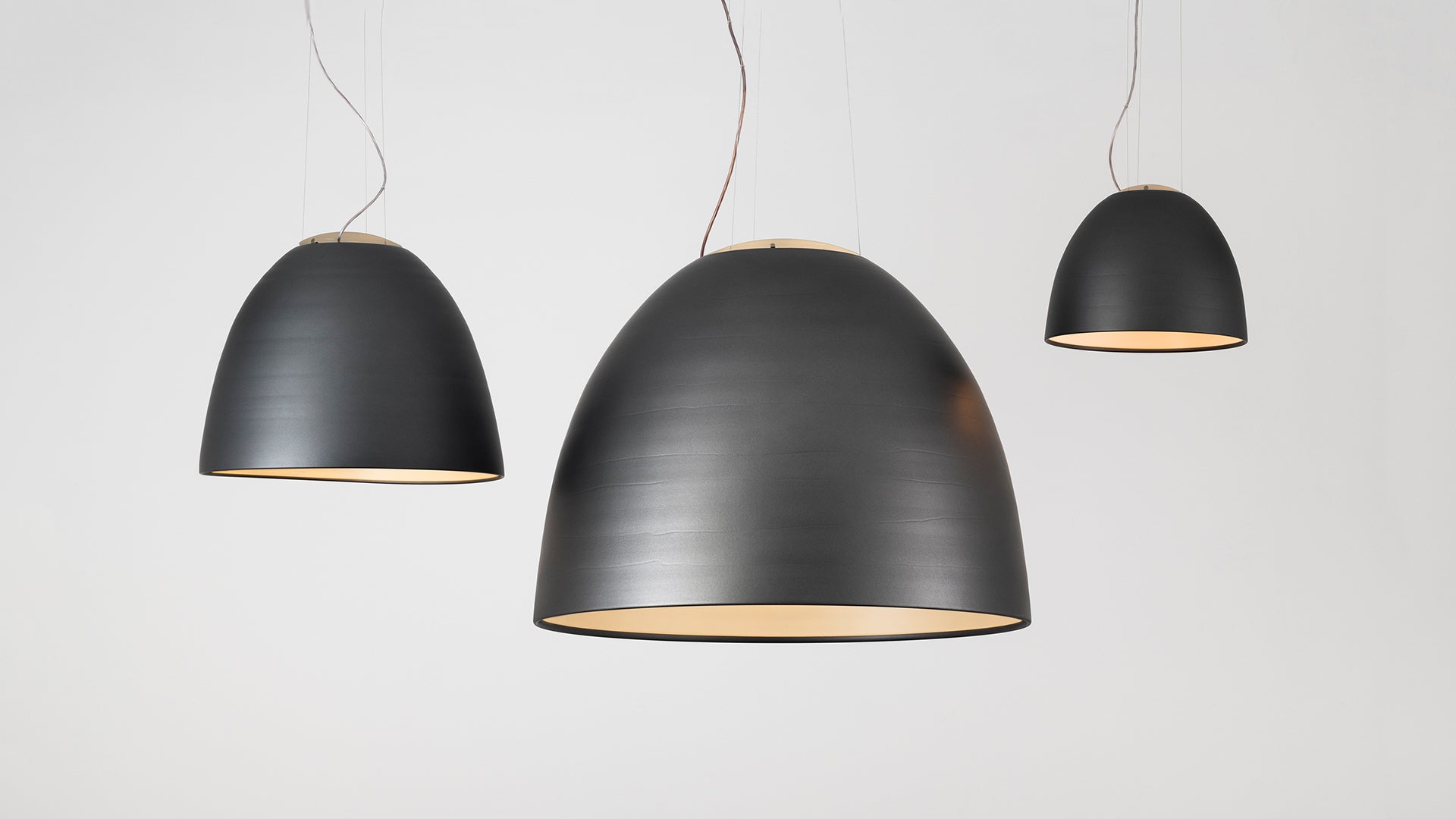 Závesná lampa NUR 1618 antracitová šedá