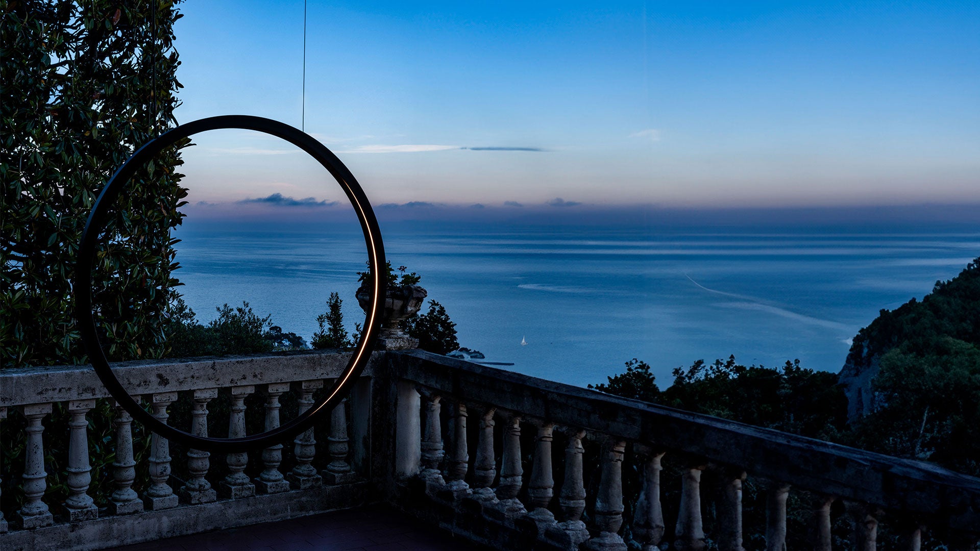 Outdoor pendant lamp O black