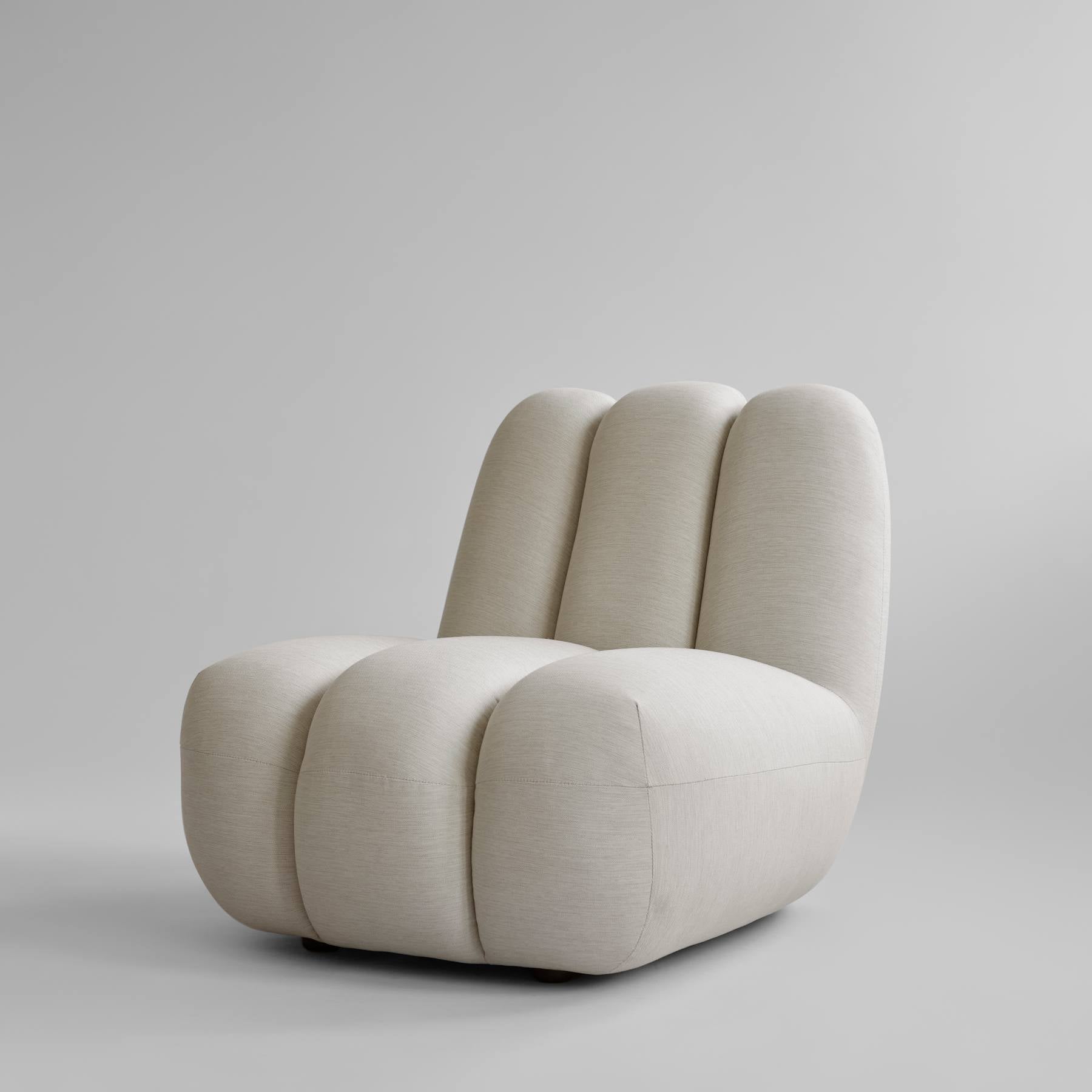 TOE armchair warm gray