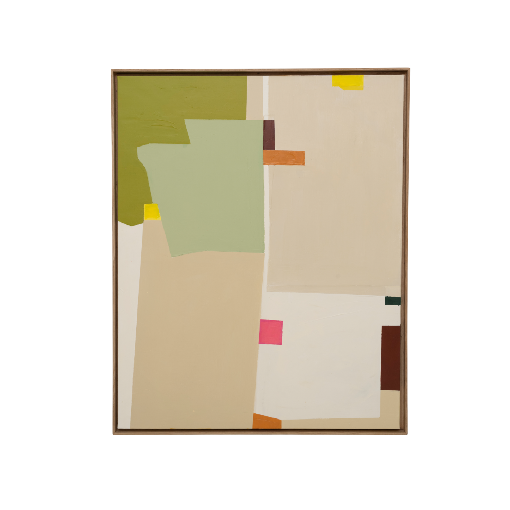 Nástenná dekorácia VARIKAS béžová so zelenou