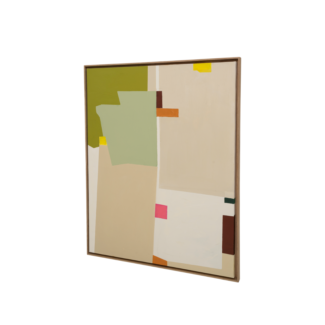 Nástenná dekorácia VARIKAS béžová so zelenou