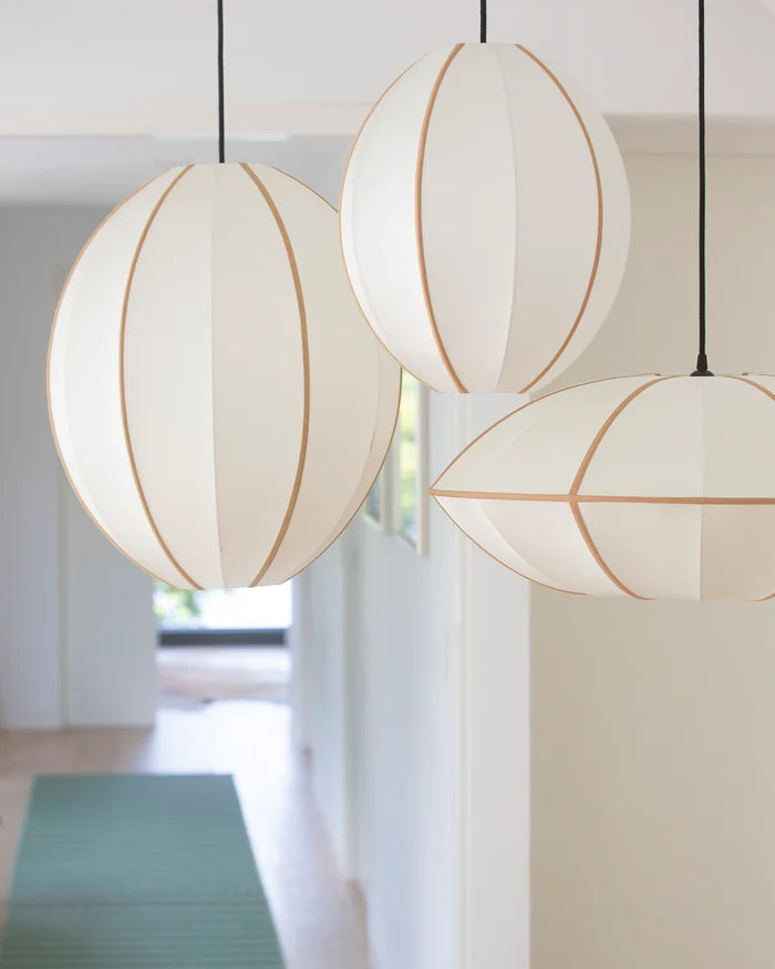 Abážur UFO zlomená biela s jantárovou