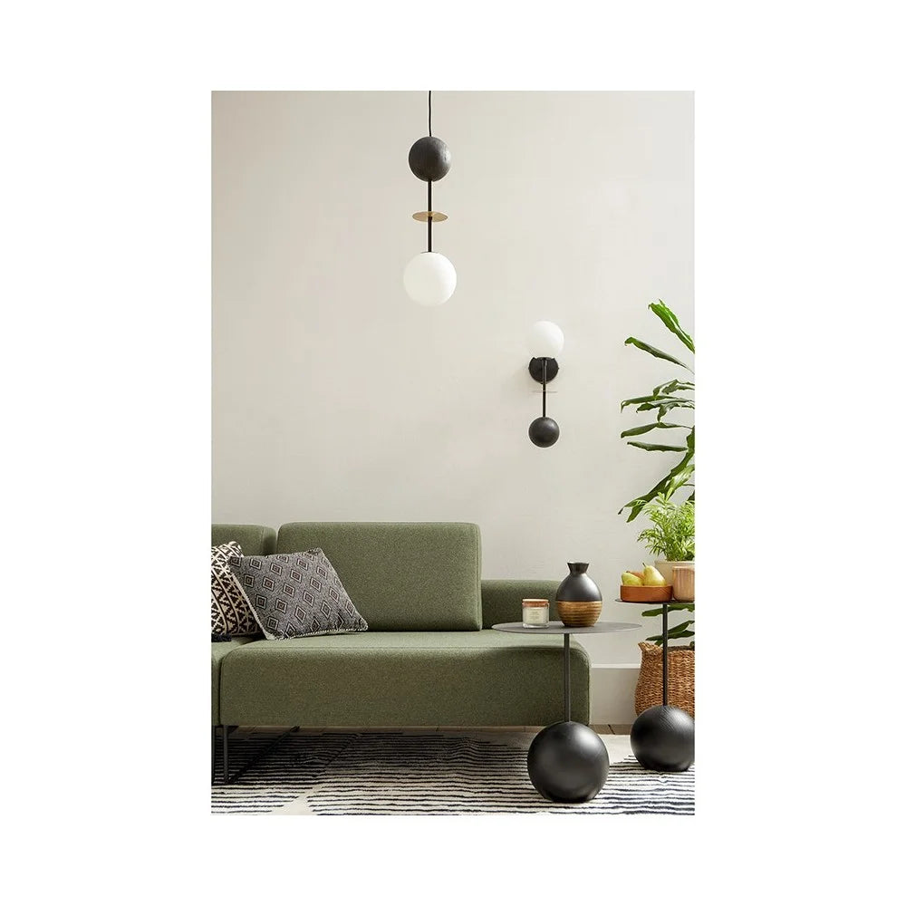 Závesná lampa OIO čierna