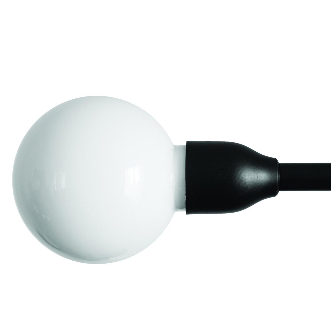 Nástenná lampa s ramenom POTENCE PIVOTANTE čierna