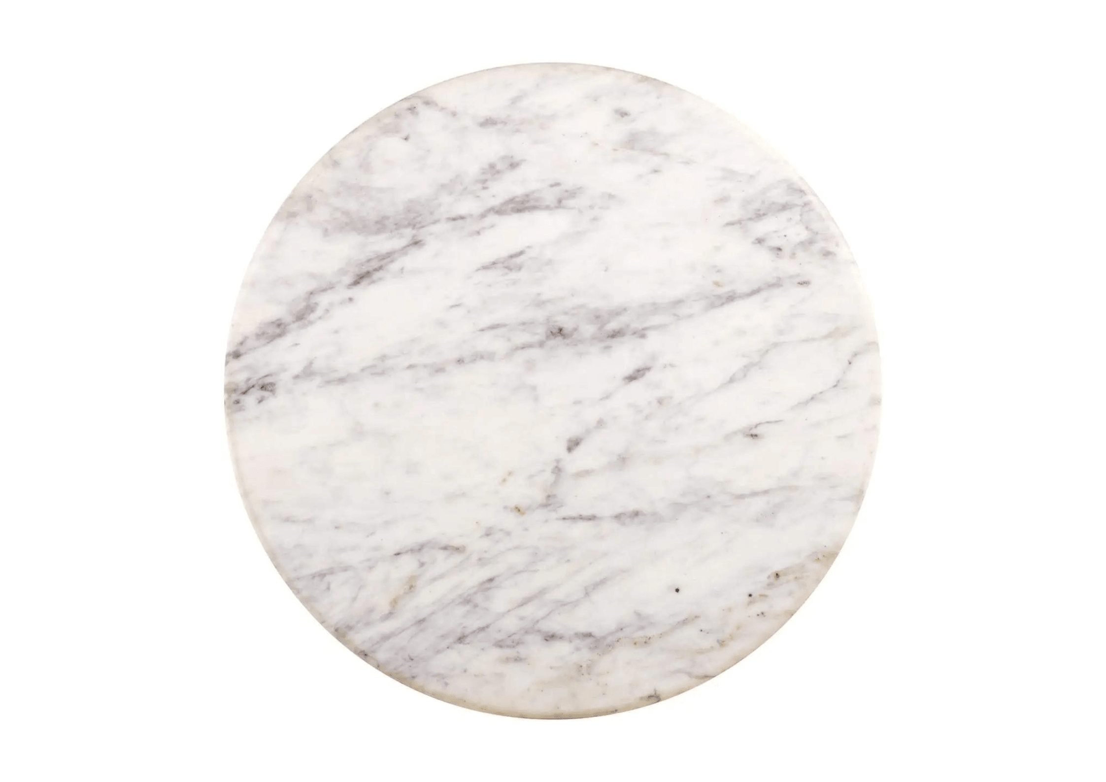 Okrągły stół barowy CARLTEN biały marmur Richmond Interiors Eye on Design