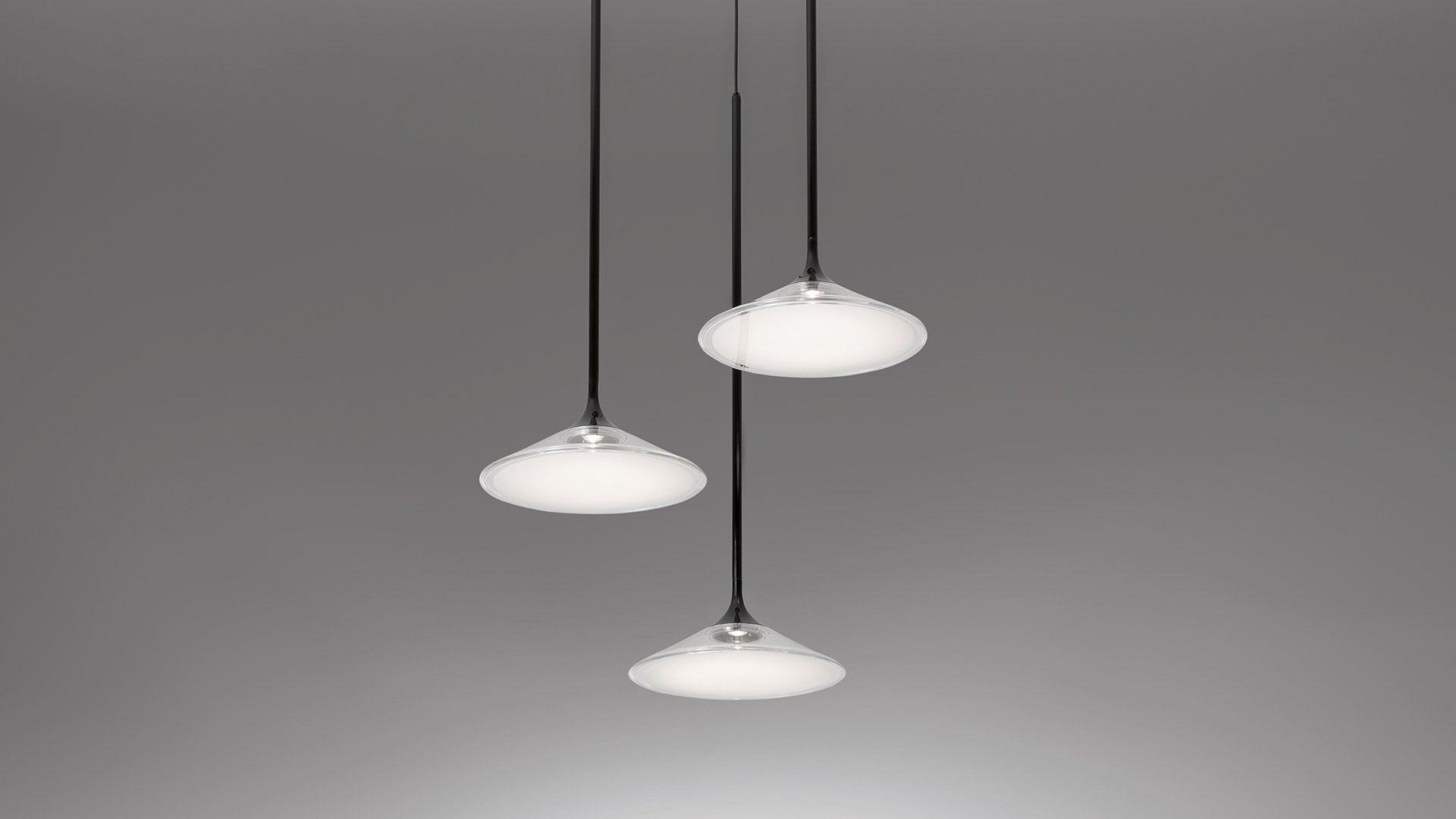Závesná lampa ORSA CLUSTER čierna