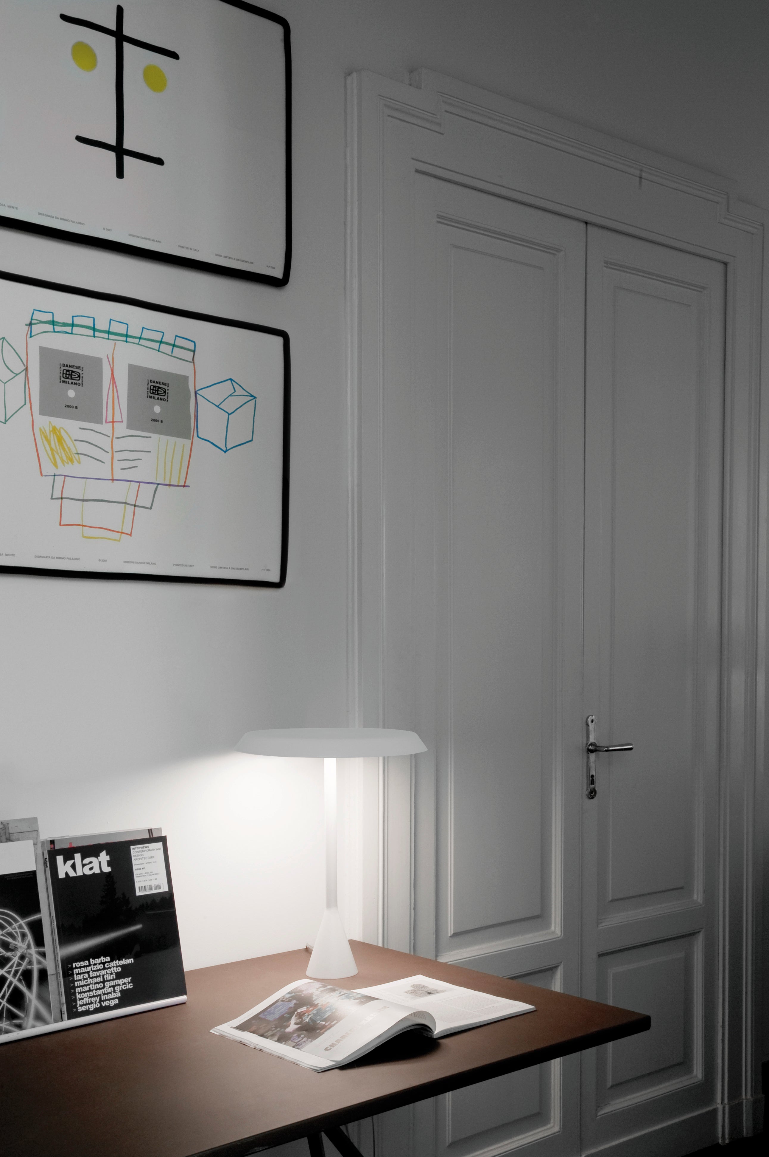 Stolná lampa PANAMA biela