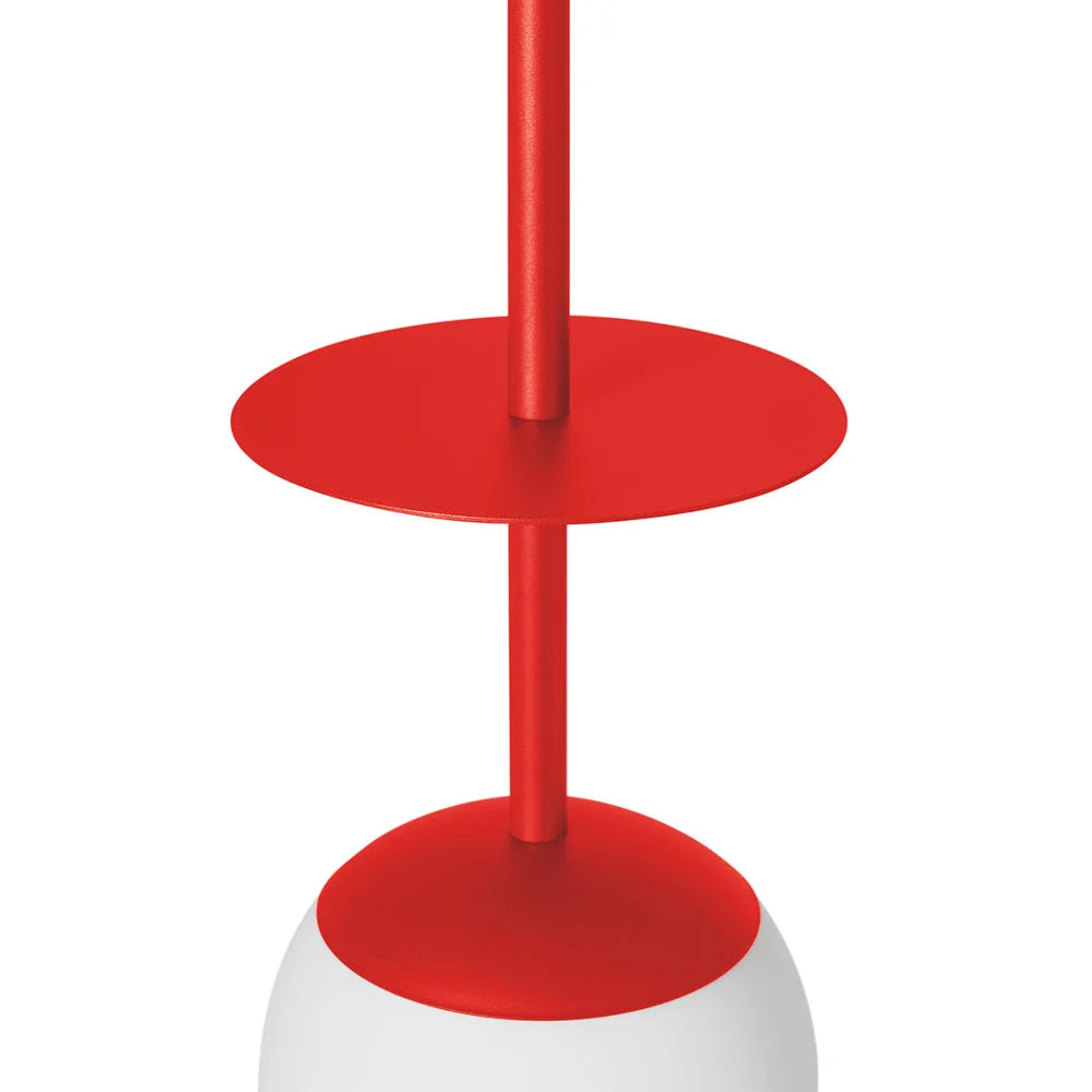 Závesná lampa PLAAT červeno-oranžová